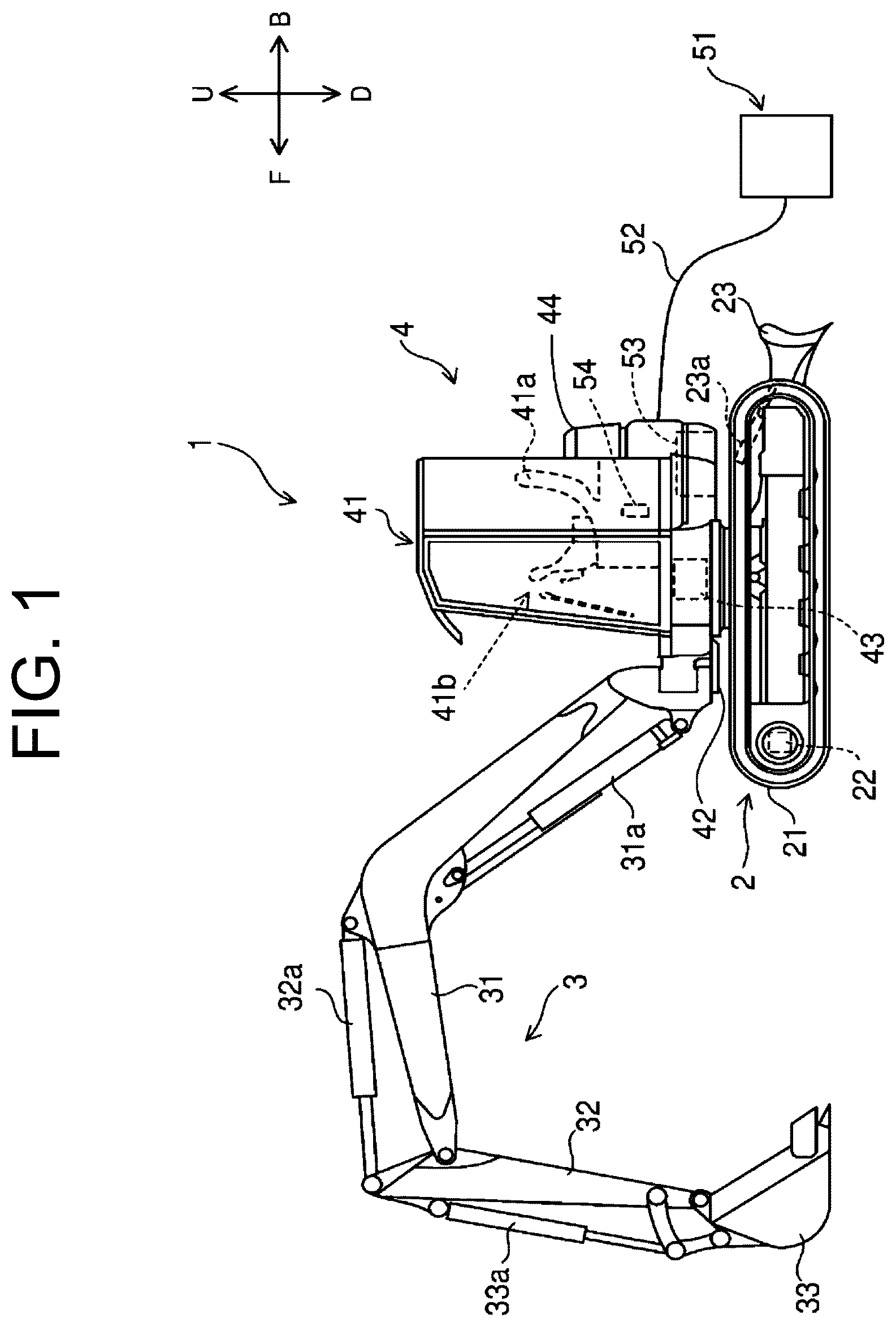 Patent US12611921 Figure 1 – Electric work machine