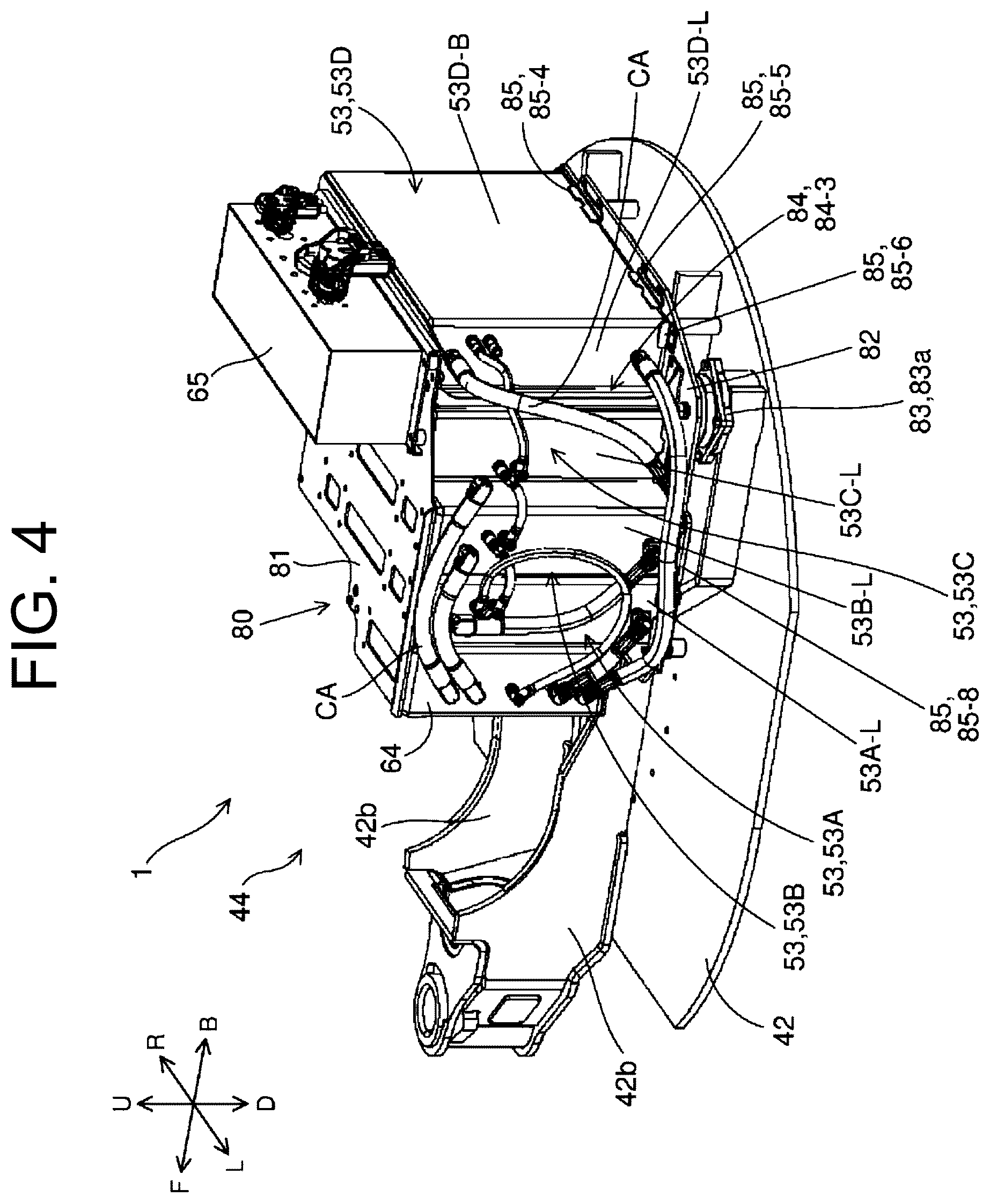 Patent US12611921 Figure 4 – Electric work machine