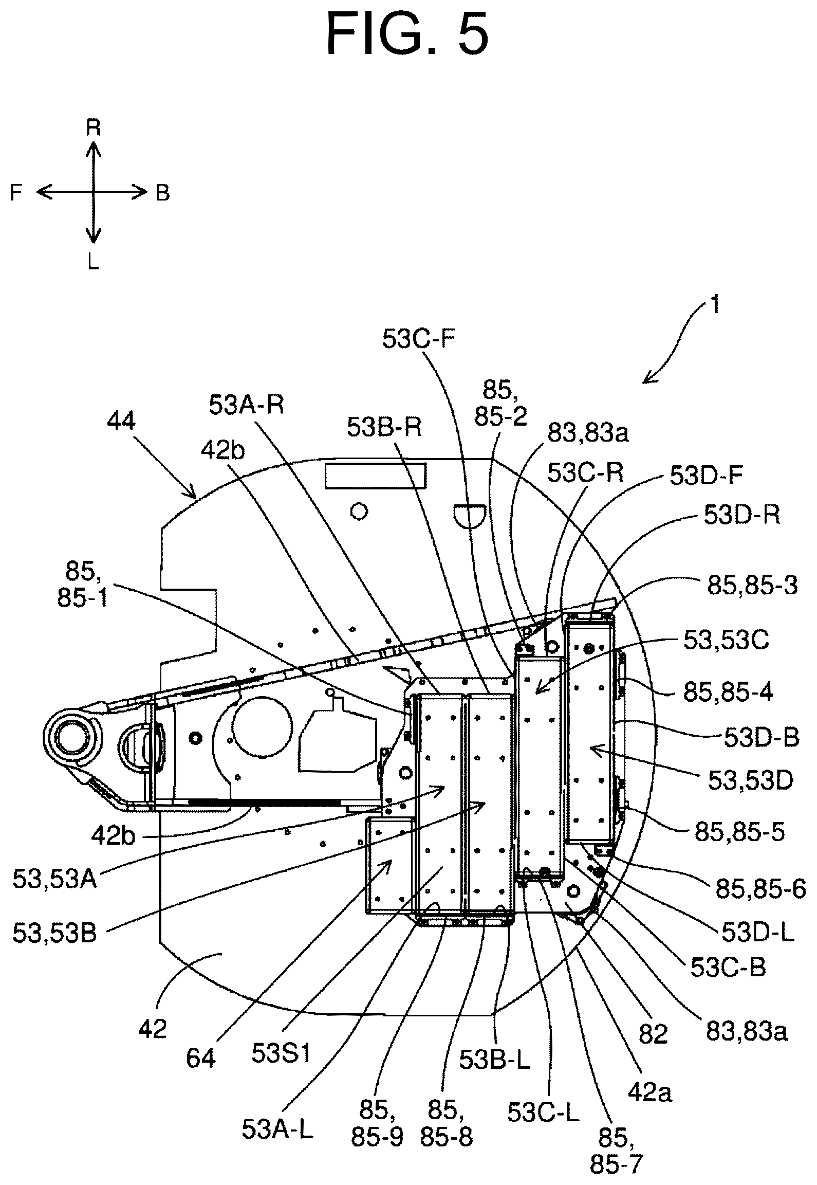 Patent US12611921 Figure 5 – Electric work machine