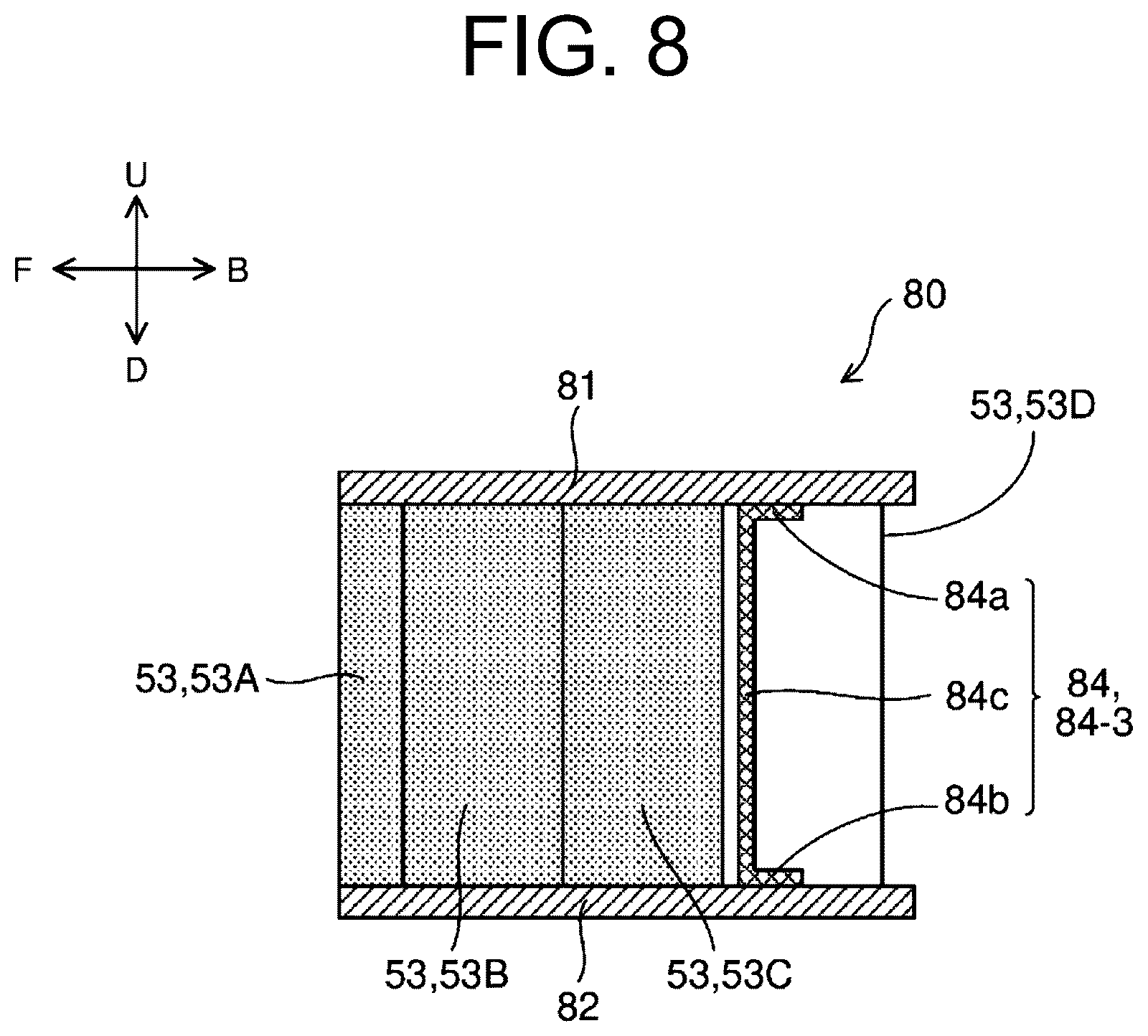 Patent US12611921 Figure 8 – Electric work machine