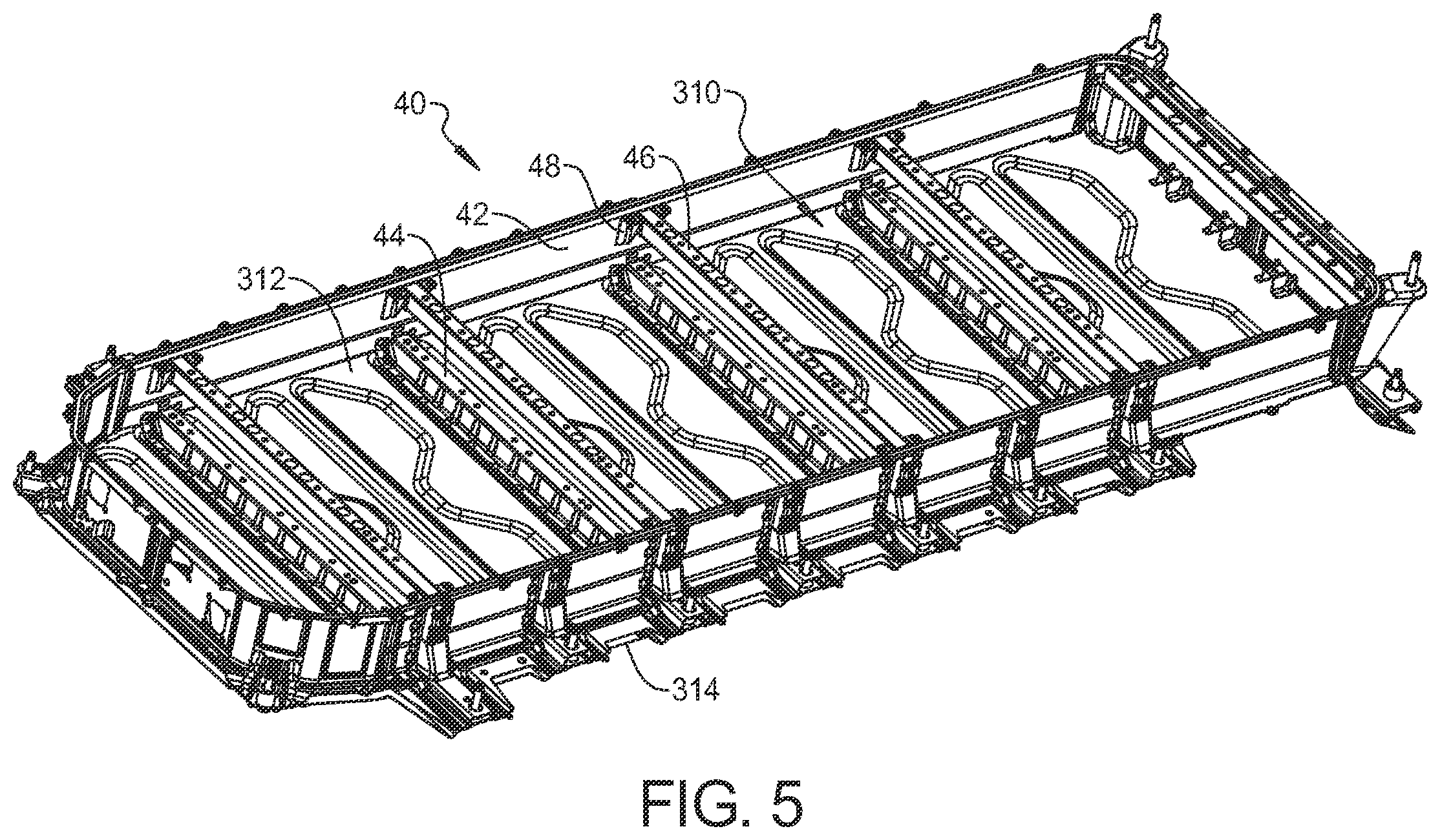 Patent US12611922 Figure 5 – Patterned two sheet shear panel constructions