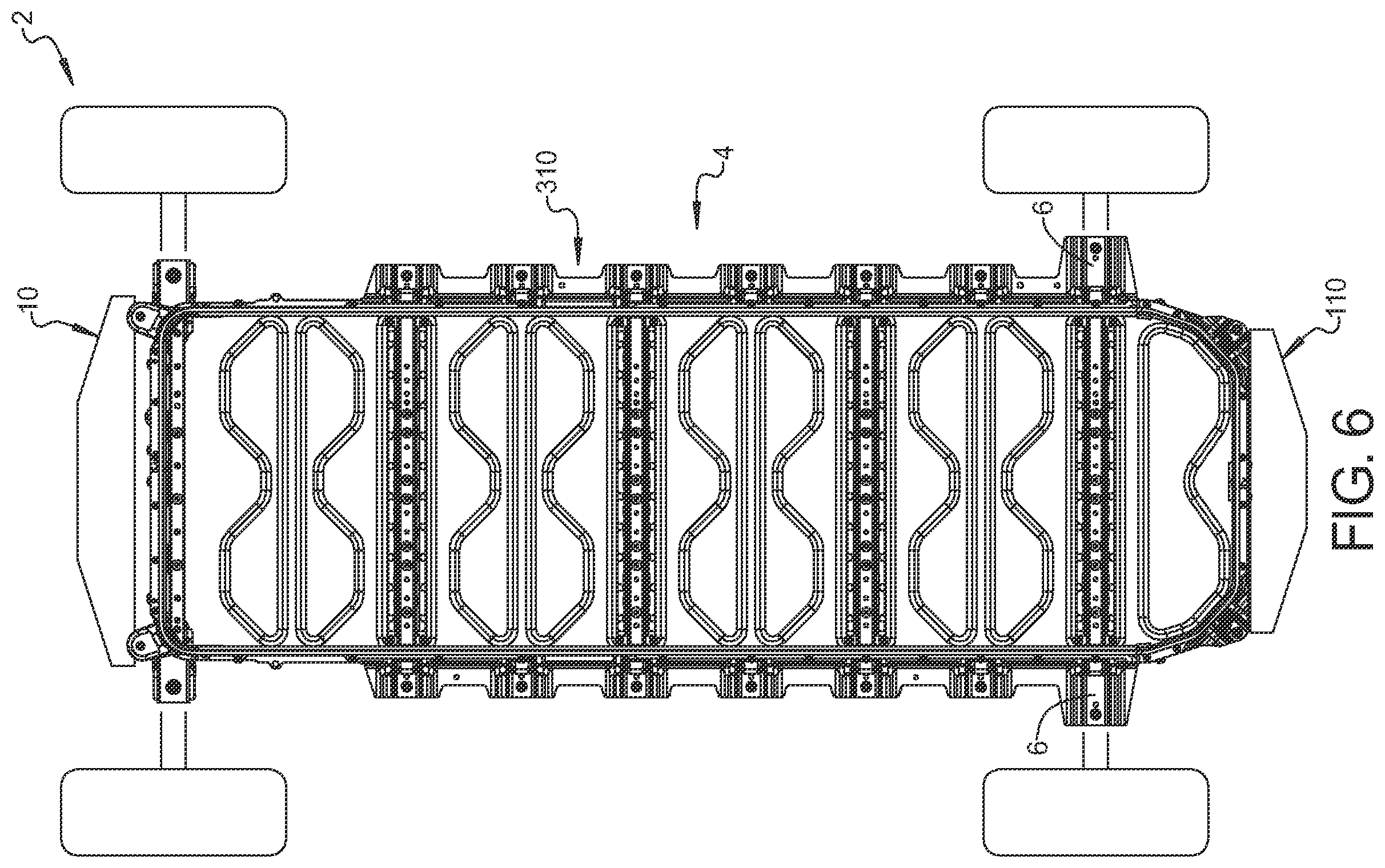 Patent US12611922 Figure 6 – Patterned two sheet shear panel constructions