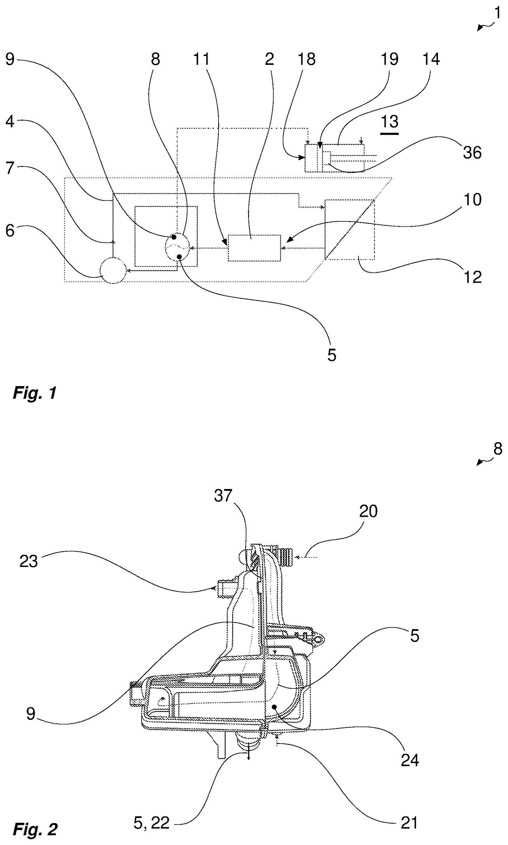 Patent US12611923 — Cooling system for an electric traction machine for a motor vehicle — Figure 1