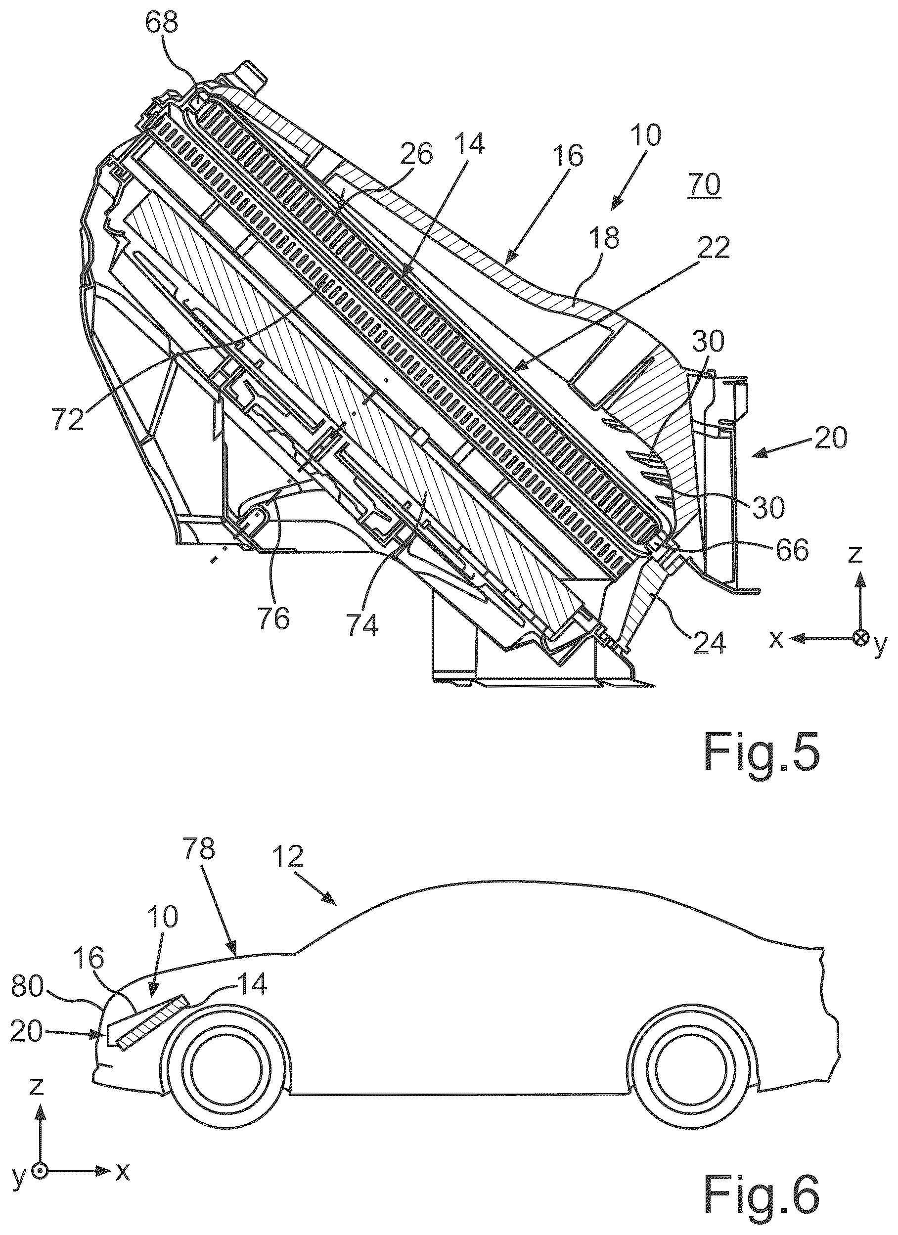 Patent US12611924 Figure 3 – Radiator arrangement for a vehicle and vehicle