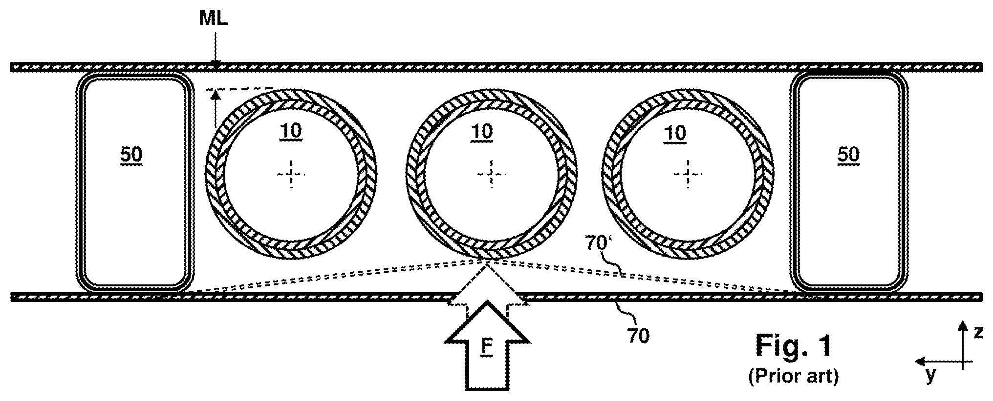 Patent US12611925 Figure 1 – Pressure container system having a load-distributing base layer