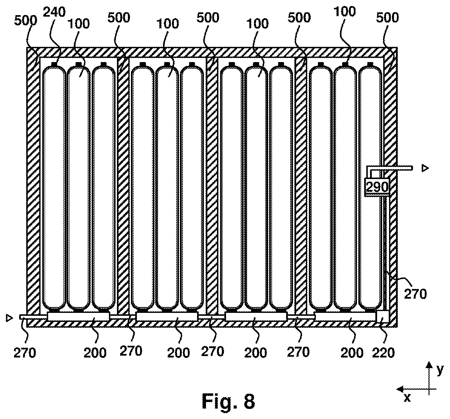 Patent US12611925 Figure 7 – Pressure container system having a load-distributing base layer