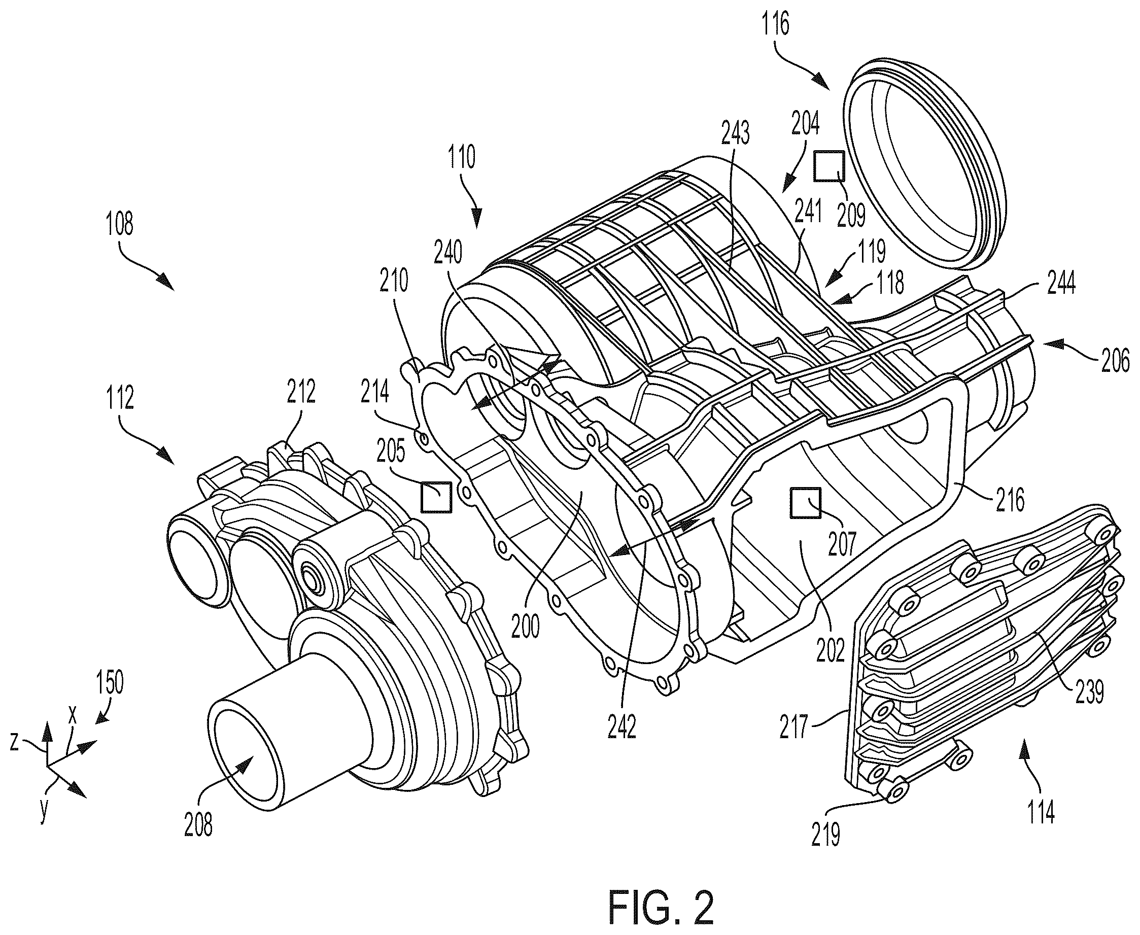 Patent US12611926 Figure 2 – Electric drive axle in a vehicle