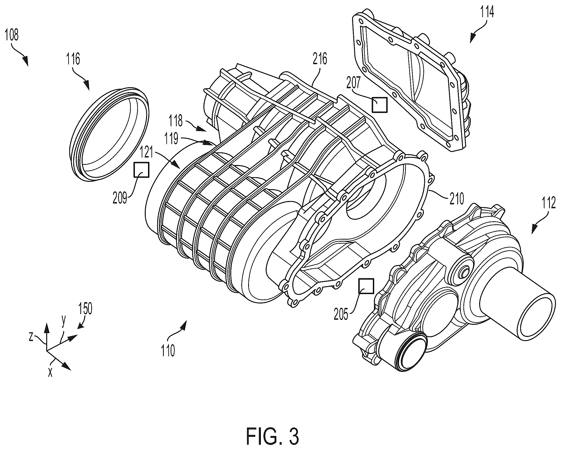 Patent US12611926 Figure 3 – Electric drive axle in a vehicle