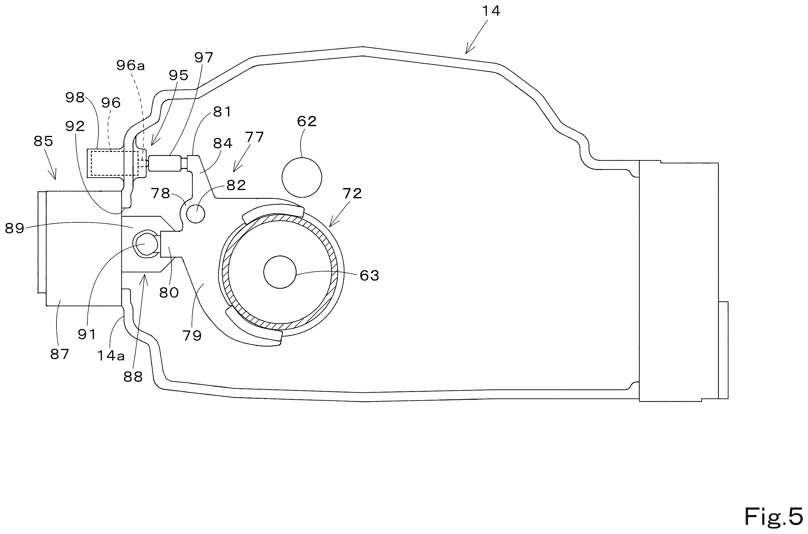Patent US12611928 Figure 5 – Working vehicle