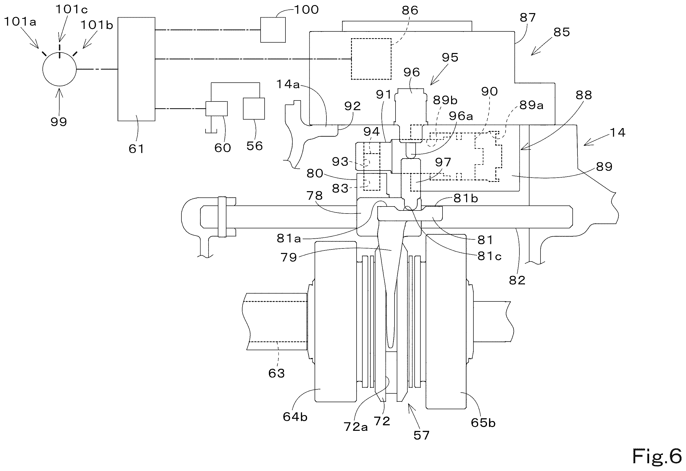 Patent US12611928 Figure 6 – Working vehicle
