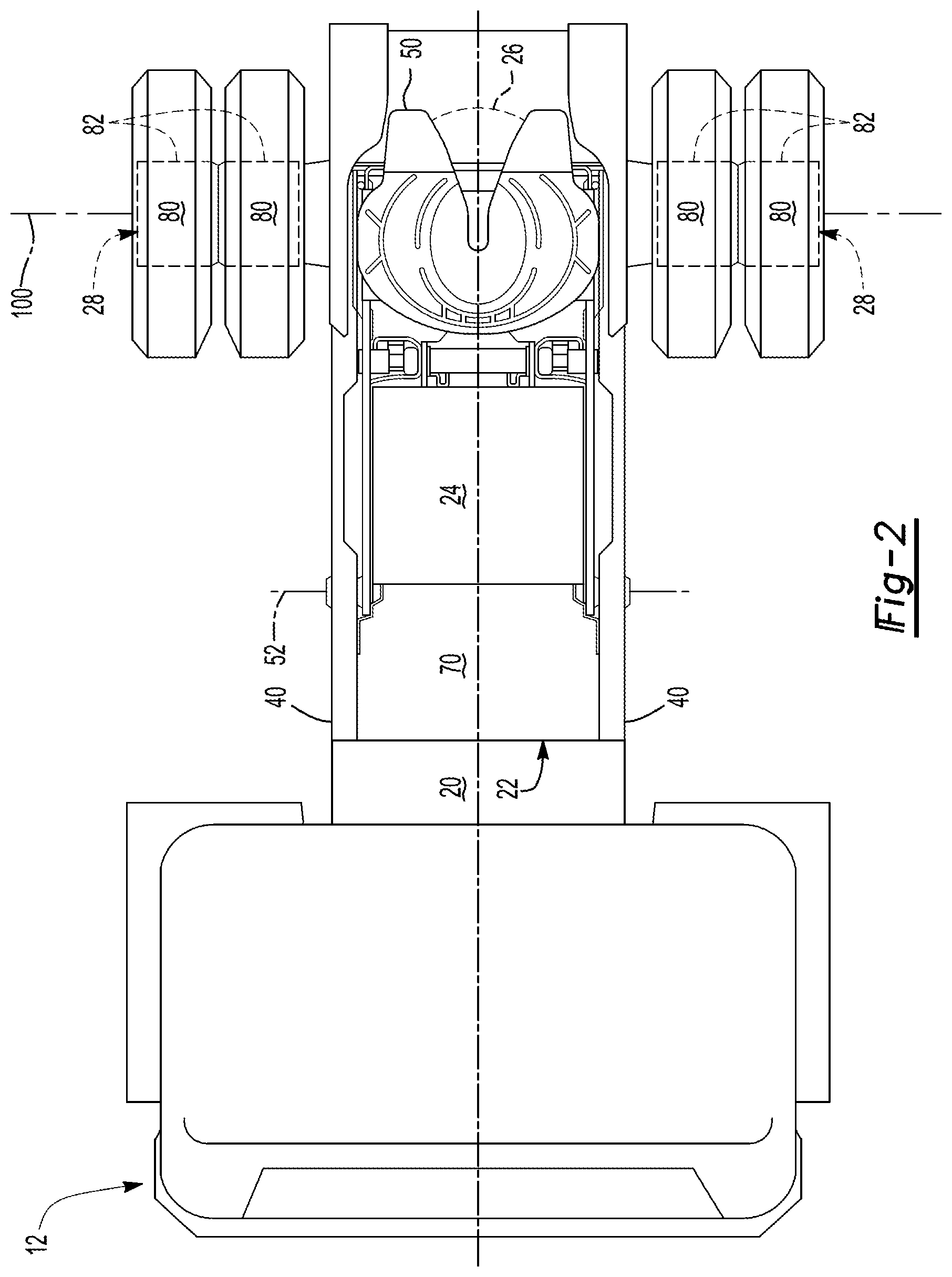 Patent US12611937 Figure 2 – Drive axle system and method of control