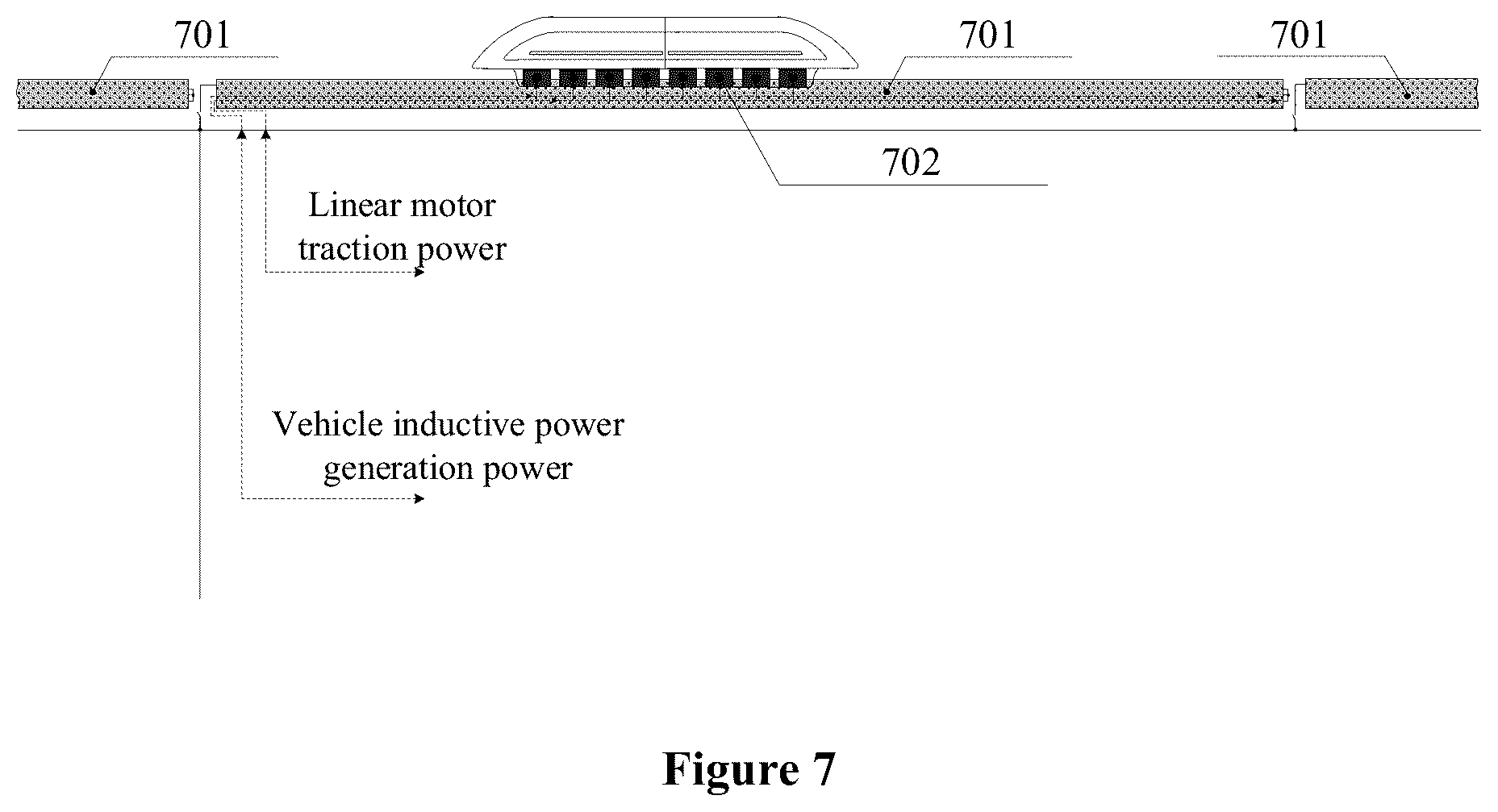 Patent US12611939 Figure 7 – Method and system device for multiple load-bearing of linear motor for magnetic levitation transportation