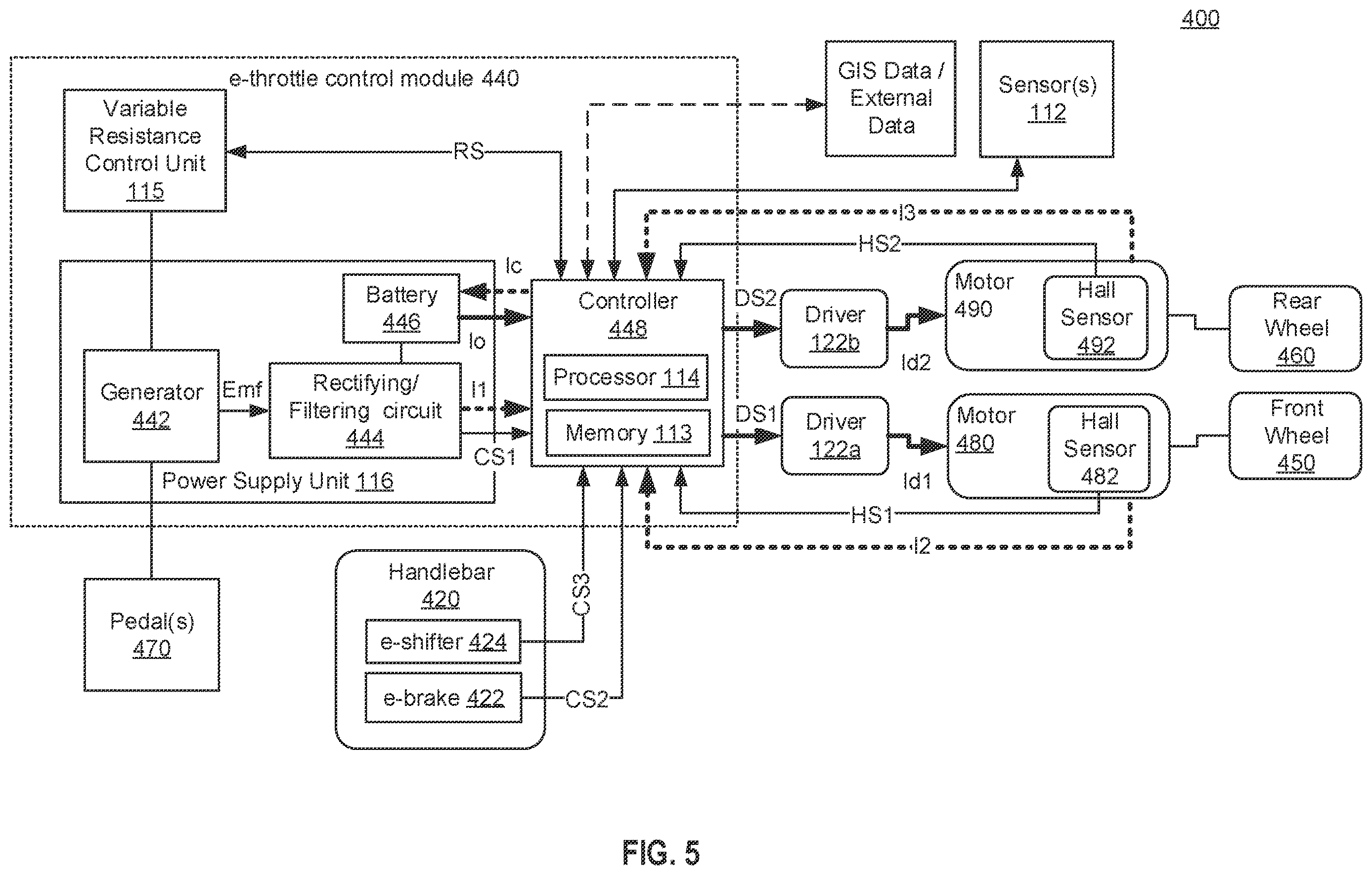 Patent US12611940 Figure 5 – Electric vehicle systems and methods for driving vehicles