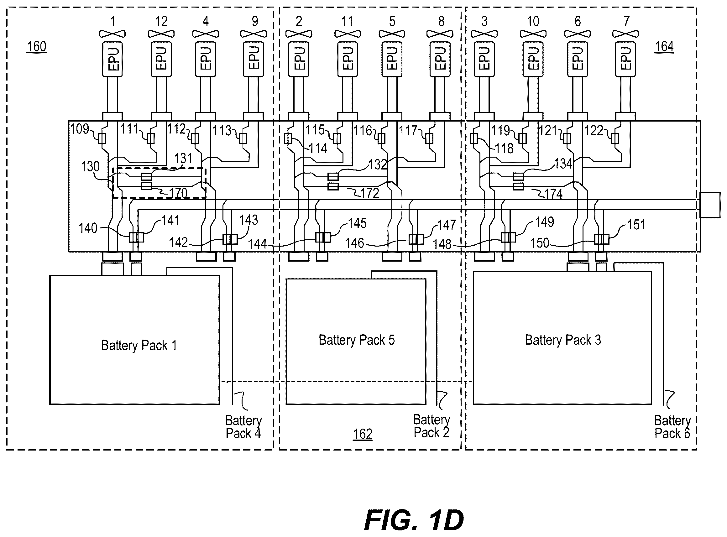 Patent US12611942 Figure 3 – High power distribution architectures