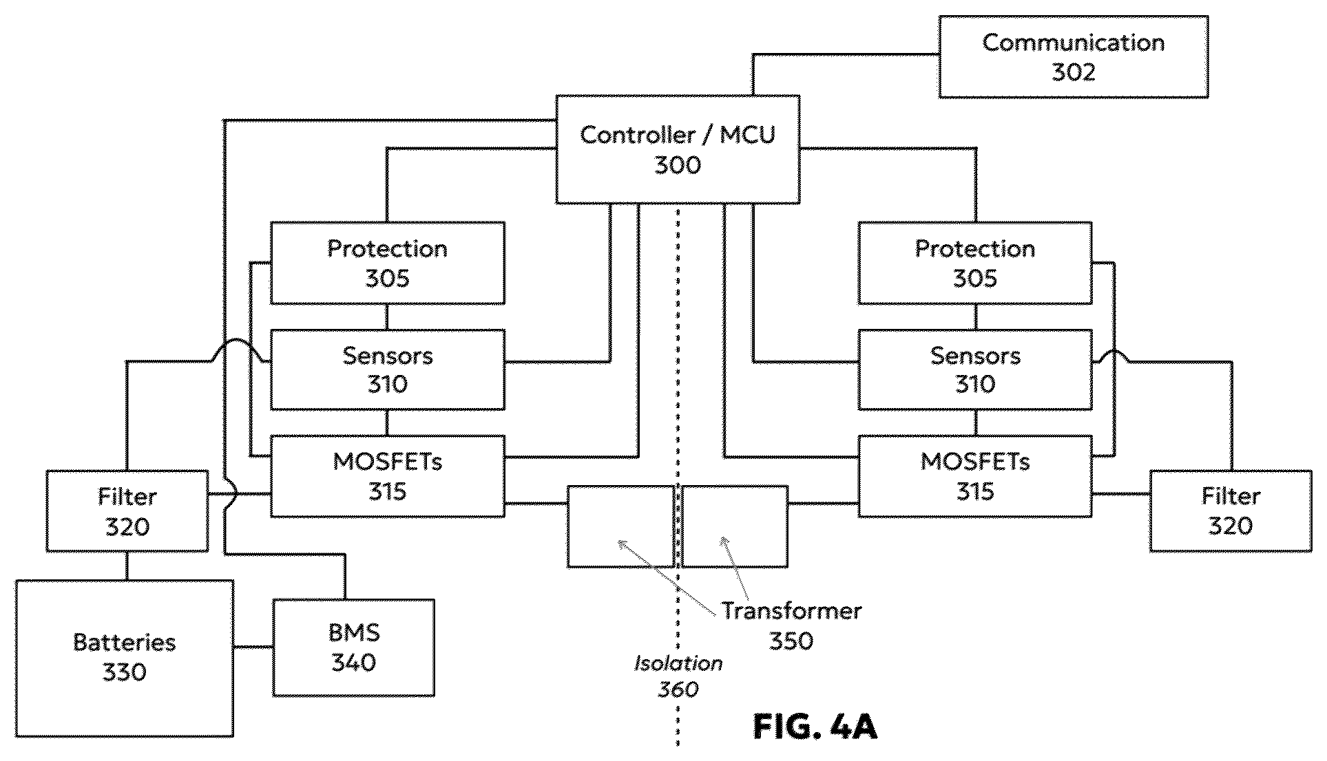 Patent US12611943 Figure 5 – Distributed power transfer and storage system for high-speed direct current charging