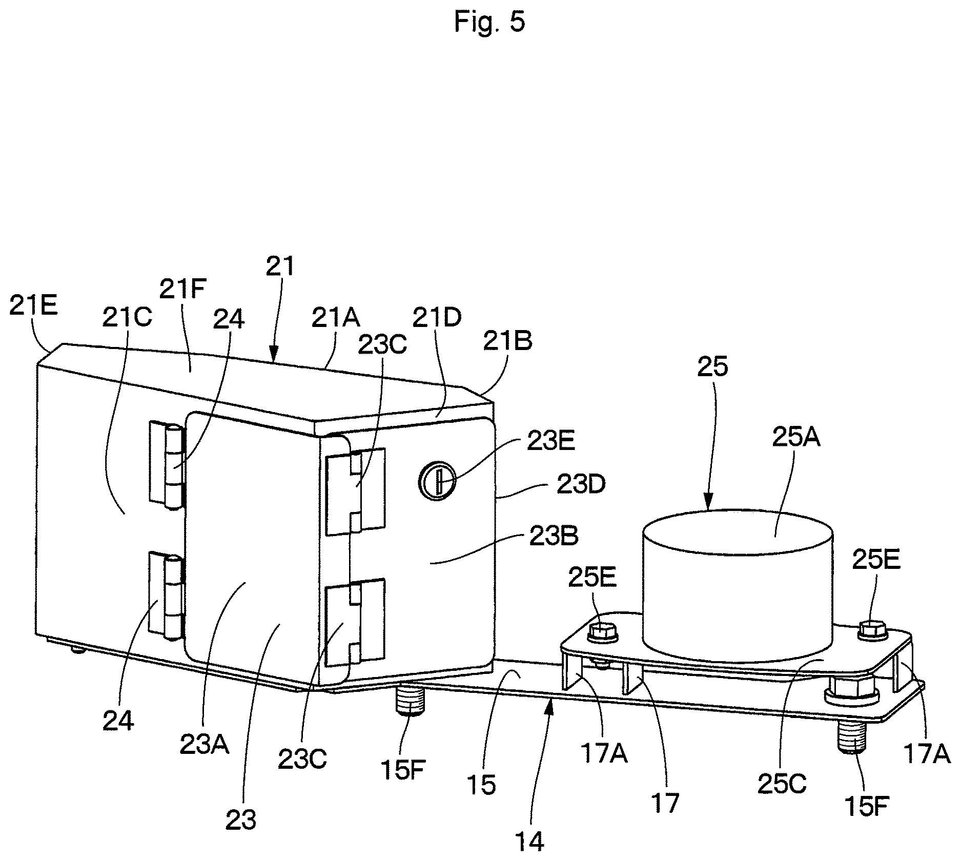 Patent US12611944 Figure 5 – Electric construction machine