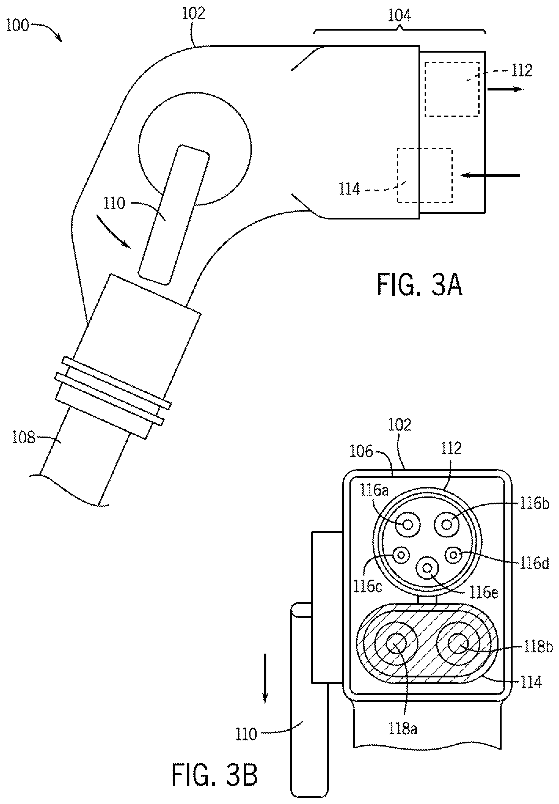 Patent US12611950 Figure 3 – Electric vehicle supply equipment hybrid adapter handle