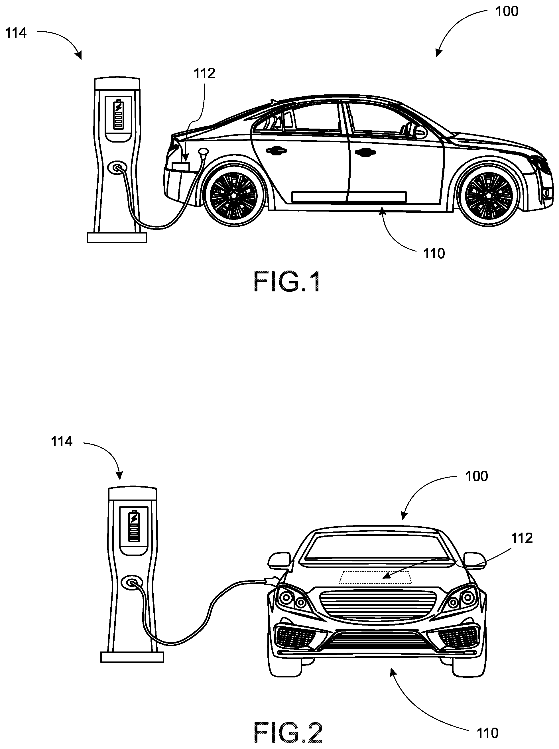 Patent US12611952 Figure 1 – Electric truck with an electric tailgate