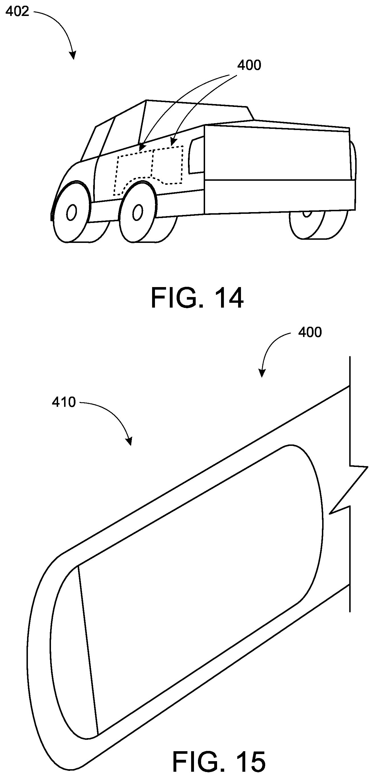 Patent US12611952 Figure 12 – Electric truck with an electric tailgate