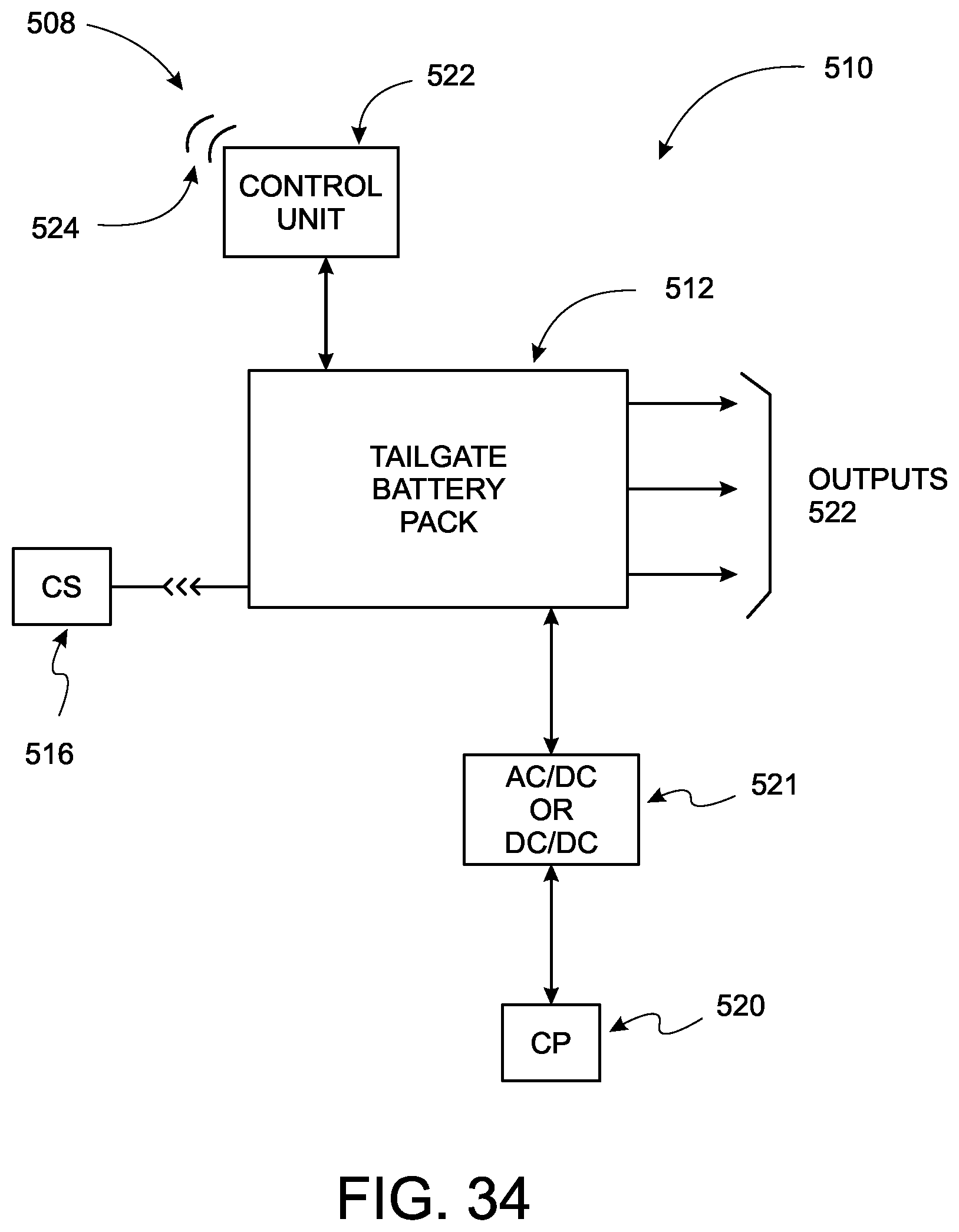 Patent US12611952 Figure 19 – Electric truck with an electric tailgate