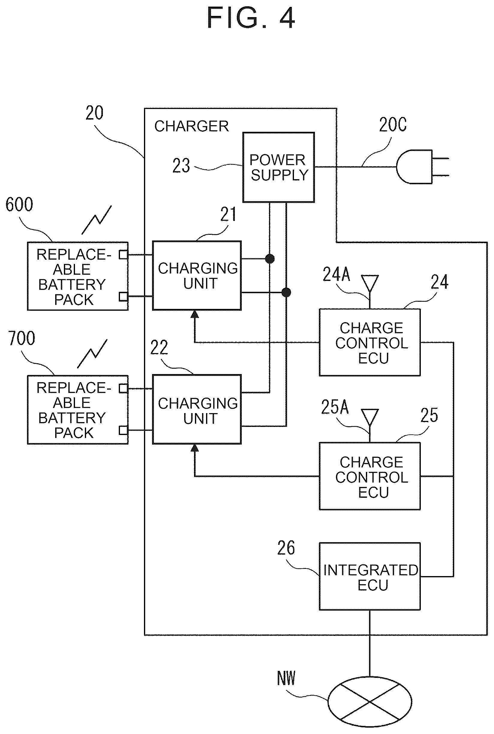 Patent US12611961 Figure 4 – Electrified vehicle