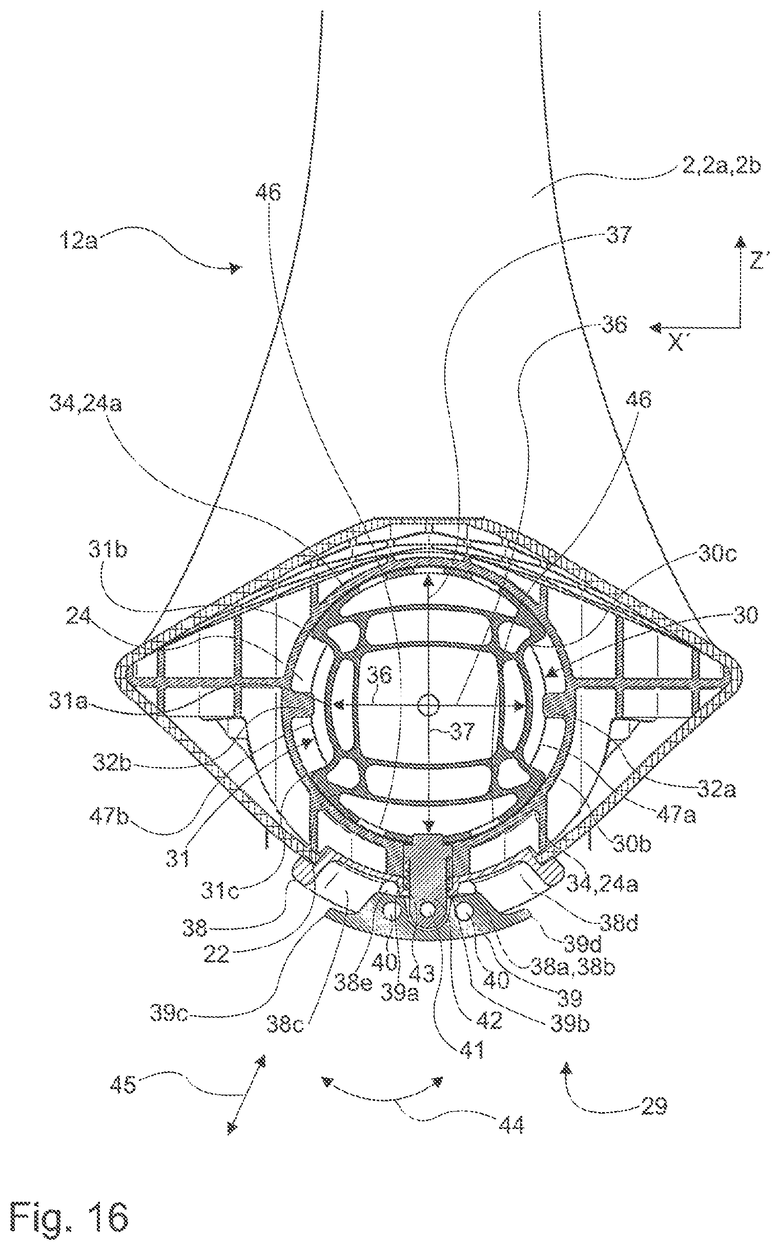 Patent US12611969 Figure 15 – Seat arrangement for a means of transport