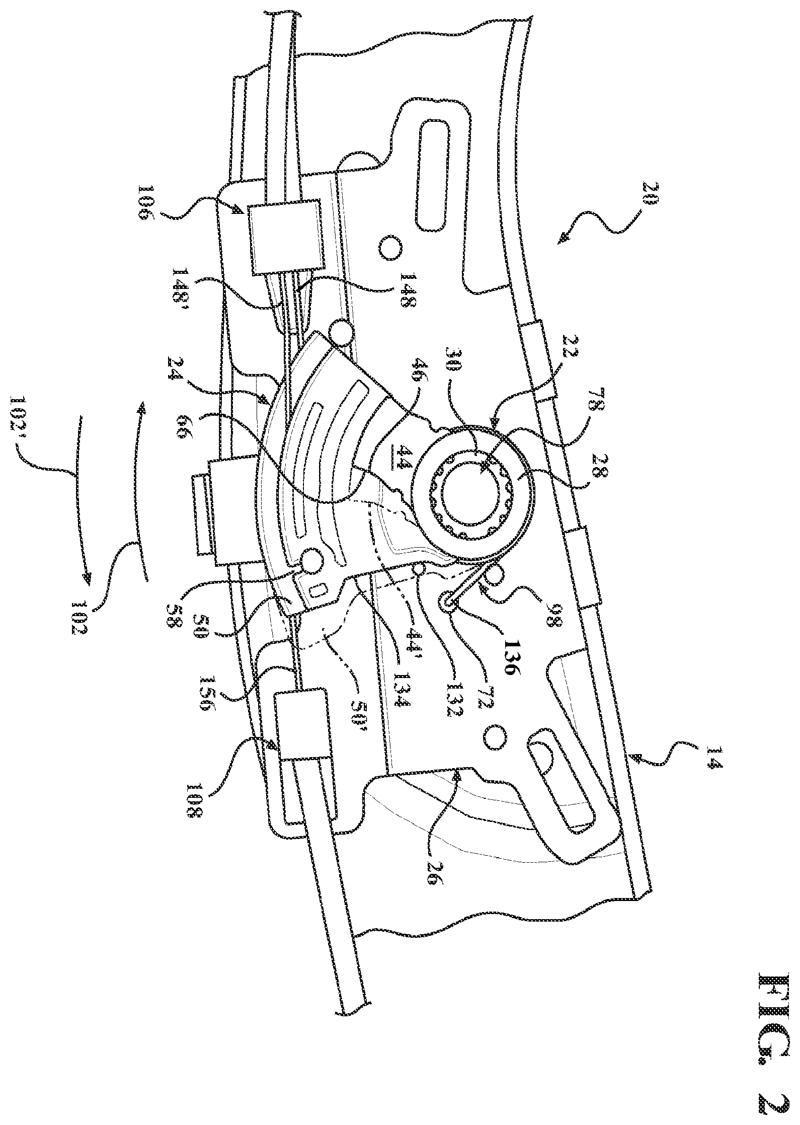 Patent US12611970 Figure 2 – Remote handle assembly