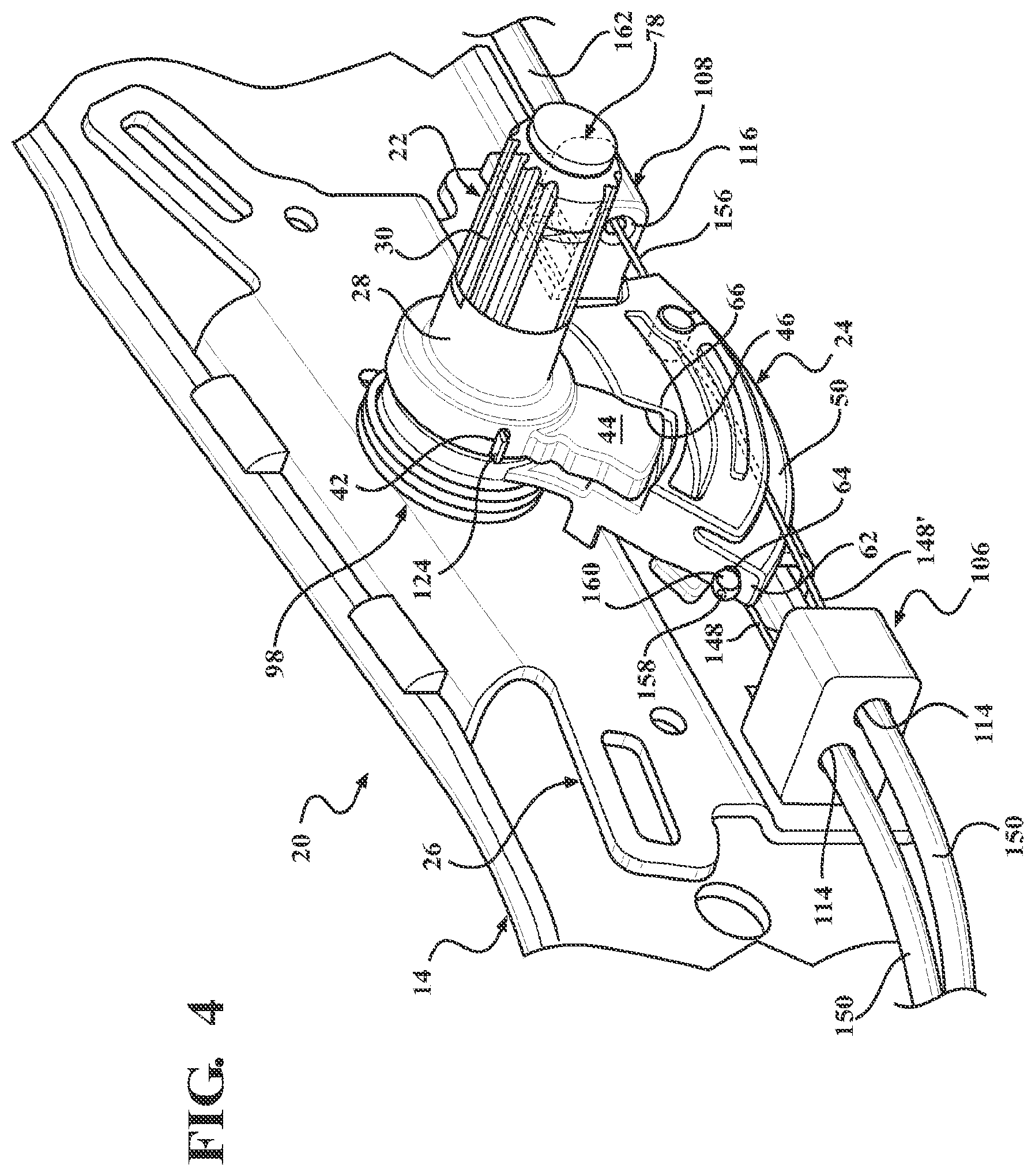 Patent US12611970 Figure 4 – Remote handle assembly