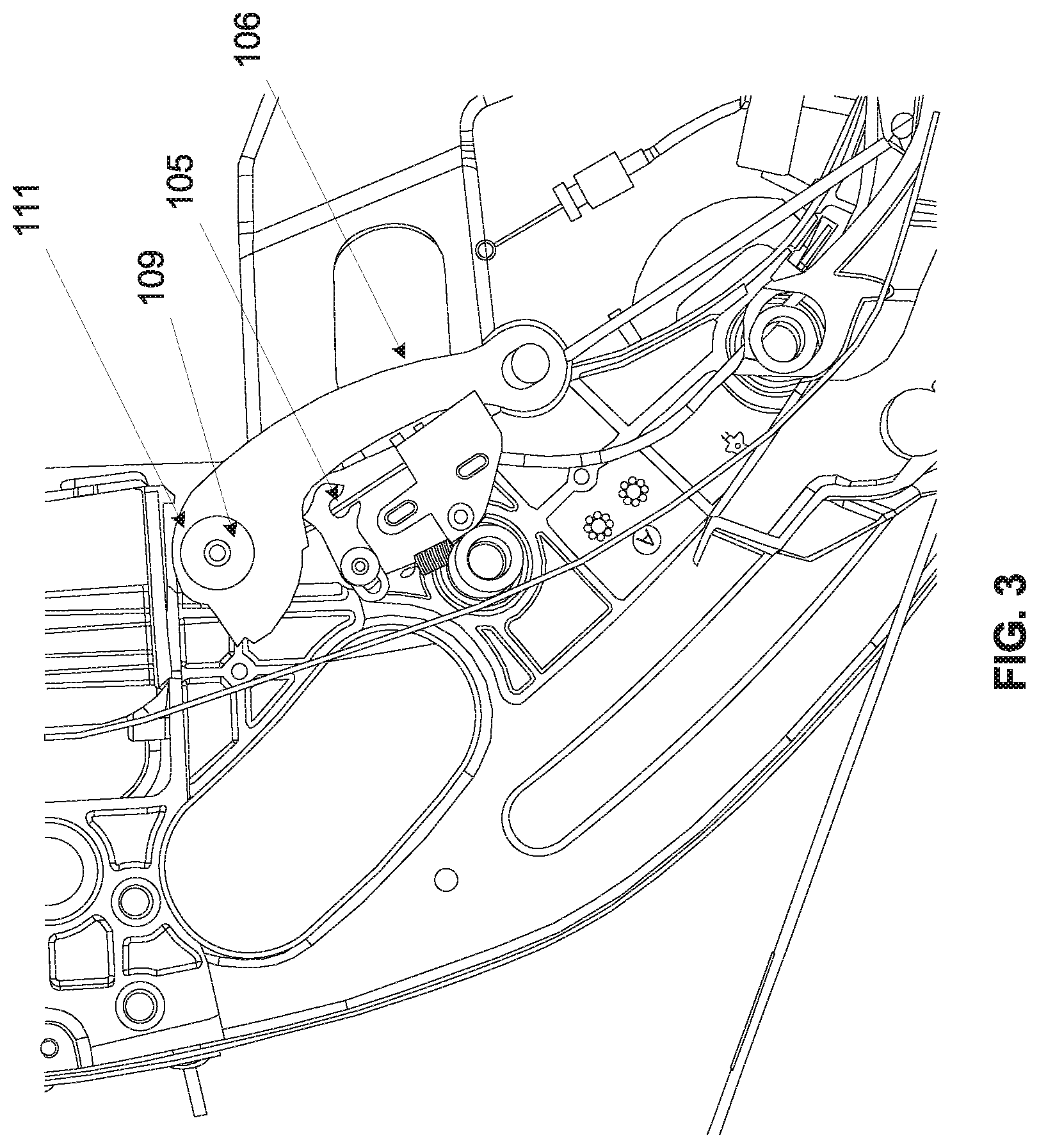 Patent US12611971 Figure 4 – Car seat with obstructing element