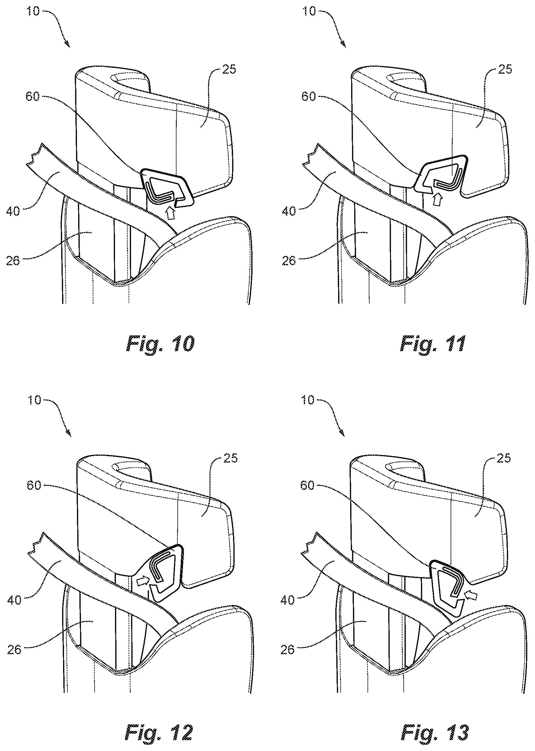 Patent US12611972 Figure 6 – Child seat having a seat belt guide assembly