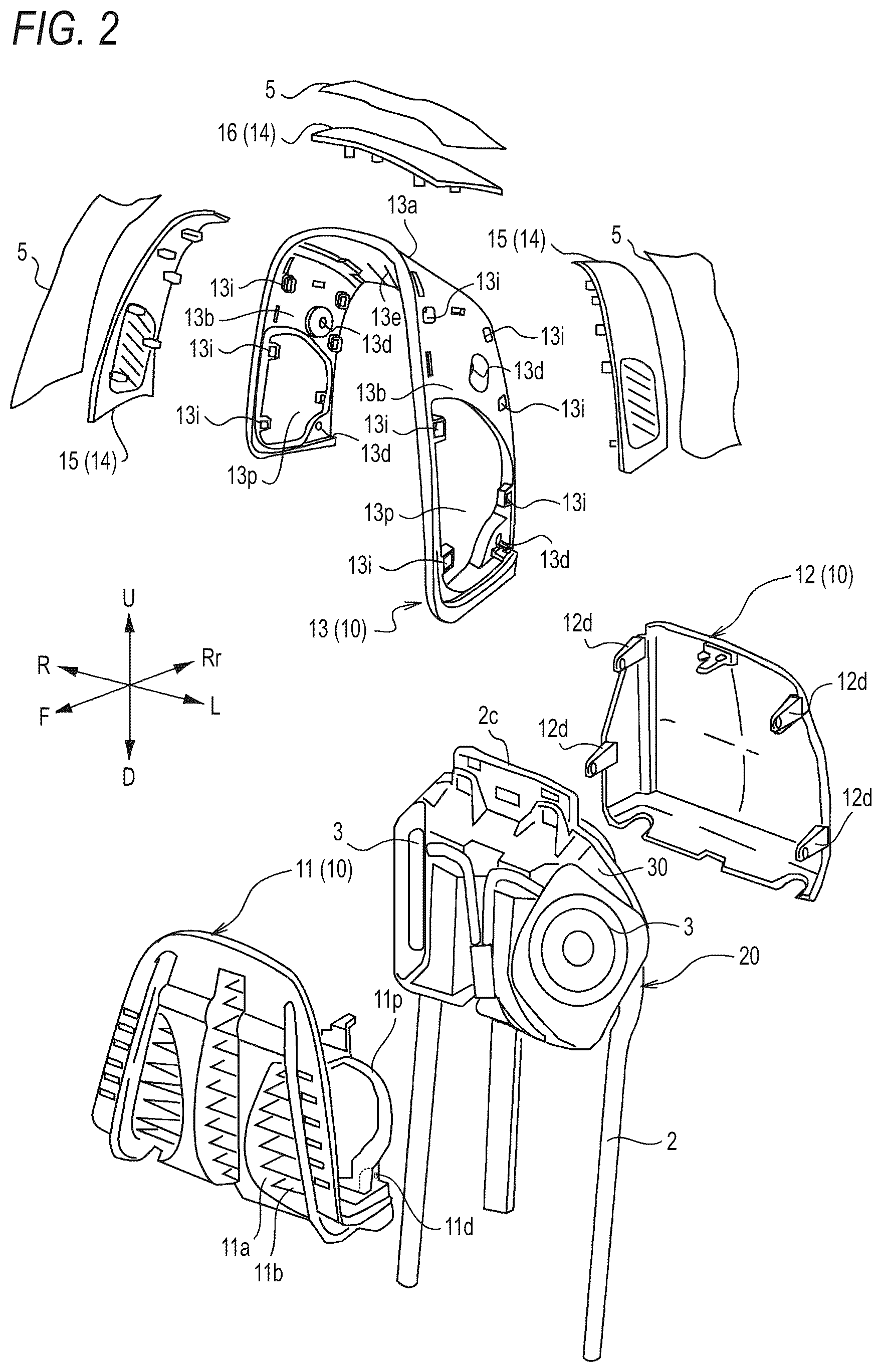 Patent US12611976 Figure 2 – Head rest