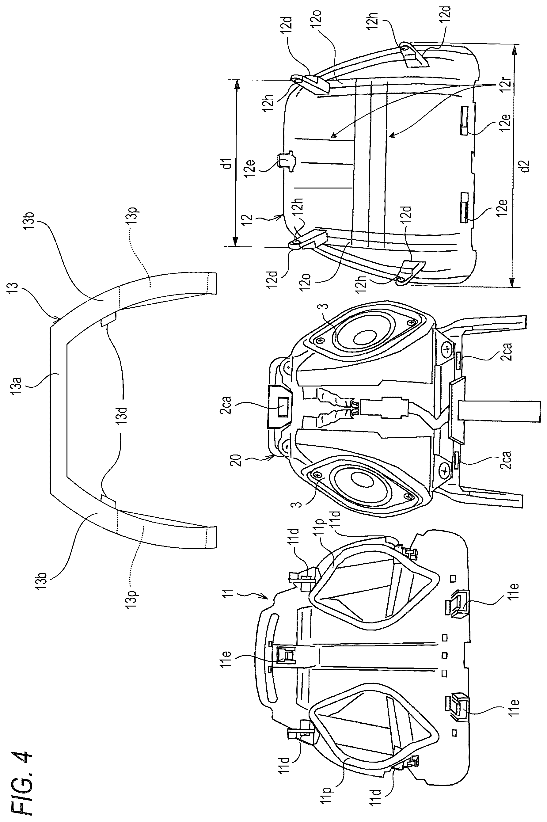 Patent US12611976 Figure 4 – Head rest