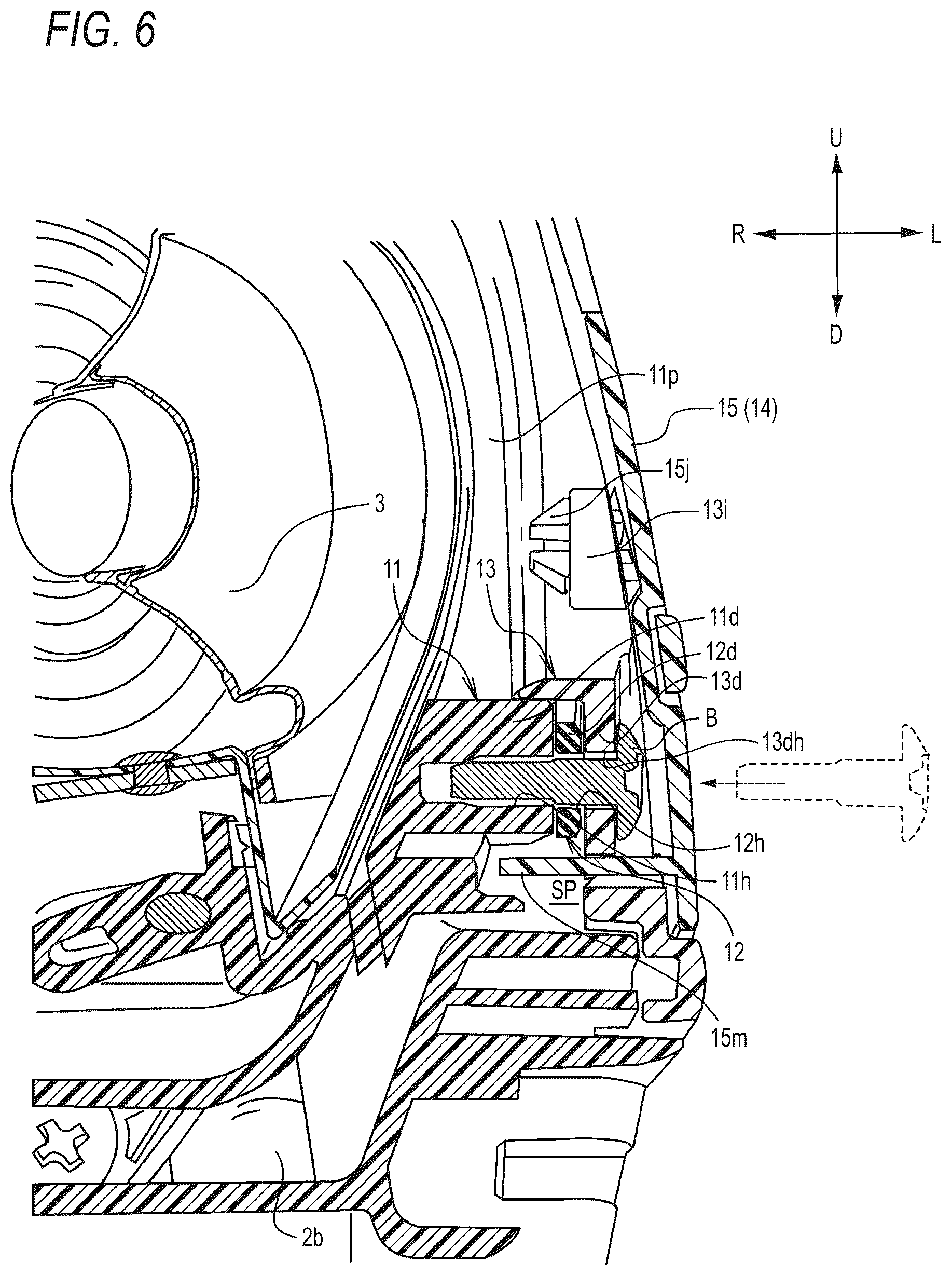 Patent US12611976 Figure 6 – Head rest