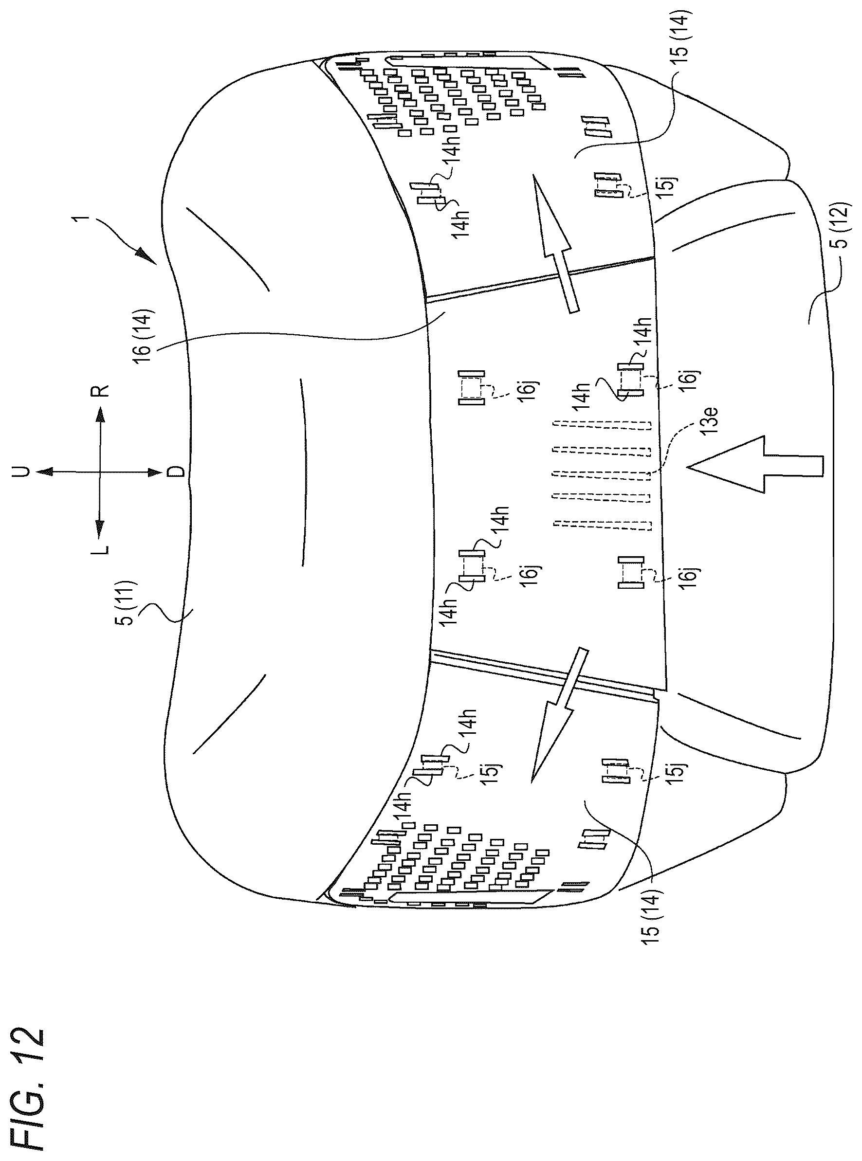 Patent US12611976 Figure 12 – Head rest
