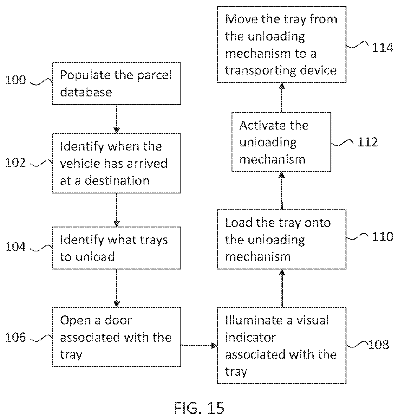 Patent US12611977 Figure 13 – Automatic shelving system for a vehicle