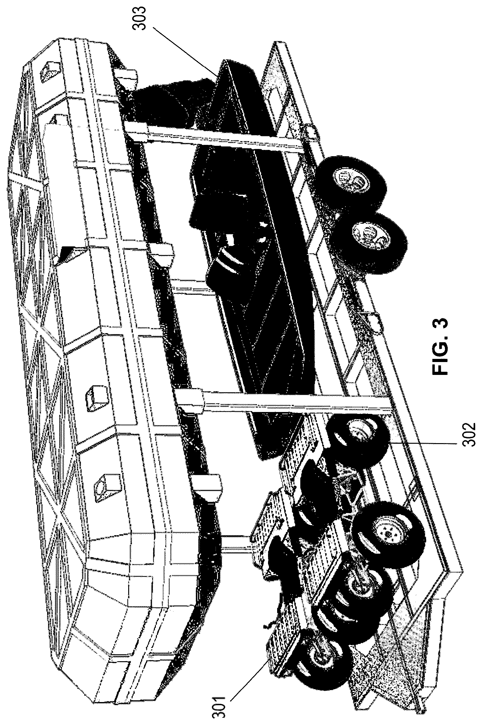 Patent US12611980 Figure 3 – Multi-purpose utility trailer