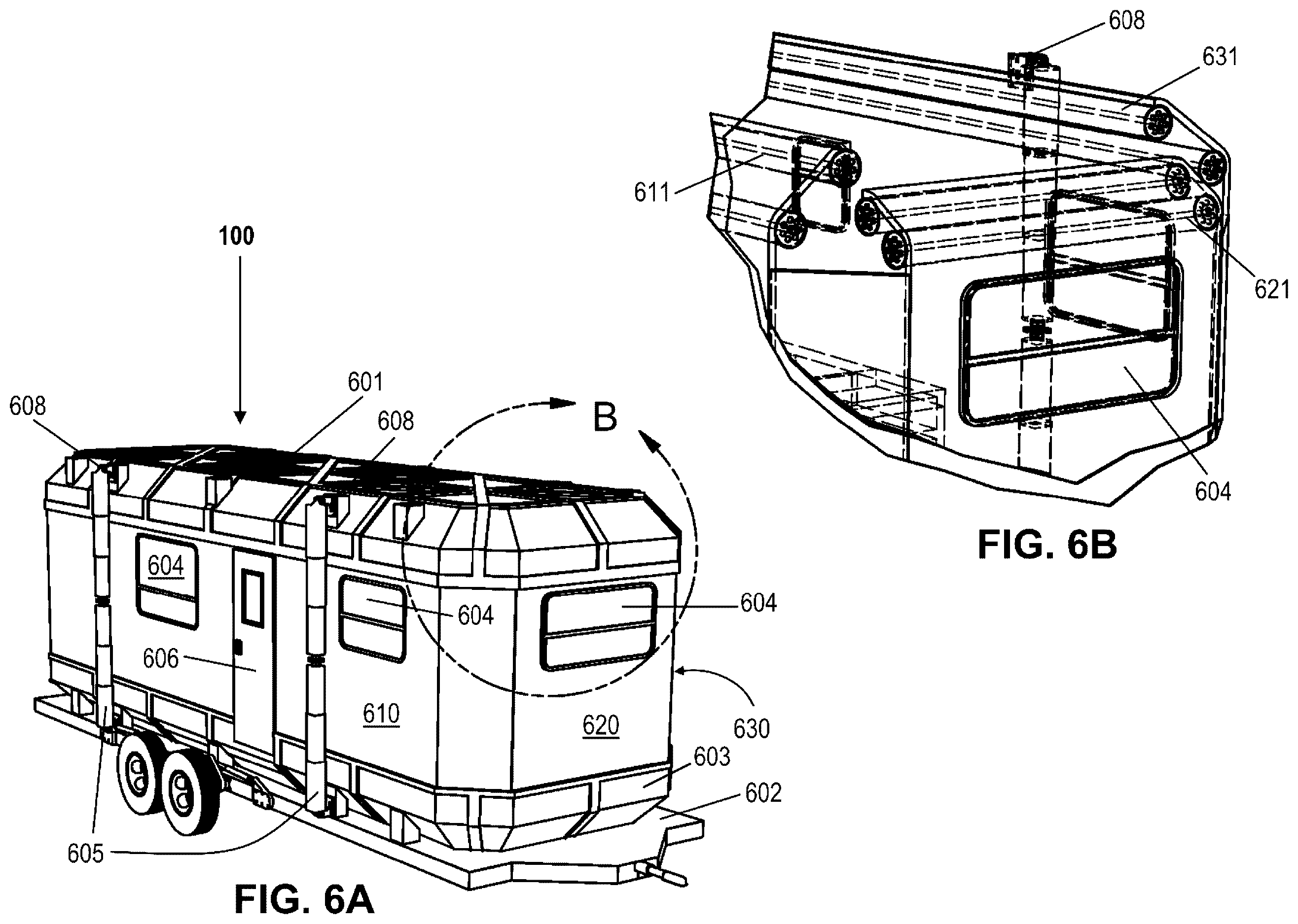 Patent US12611980 Figure 6 – Multi-purpose utility trailer