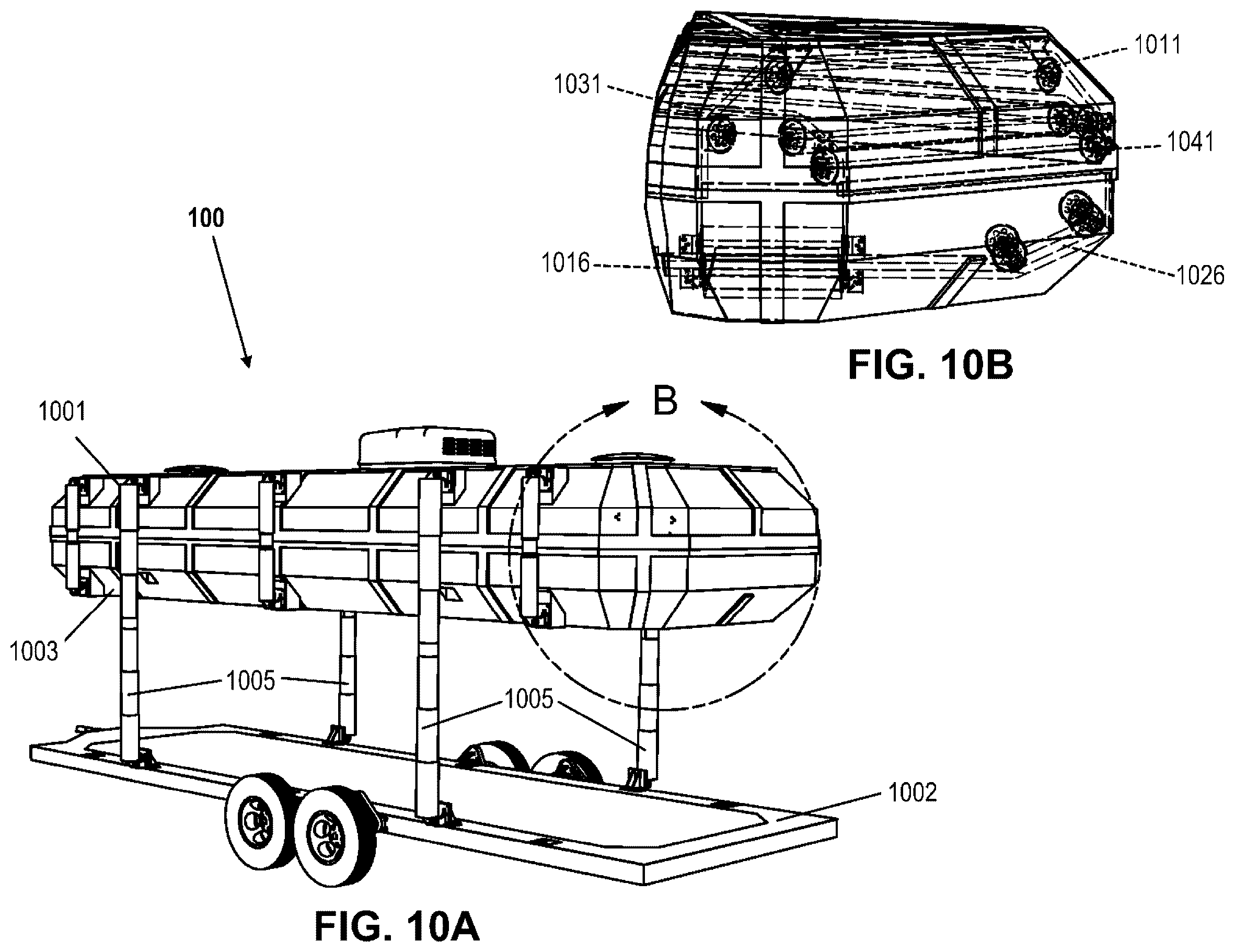 Patent US12611980 Figure 10 – Multi-purpose utility trailer