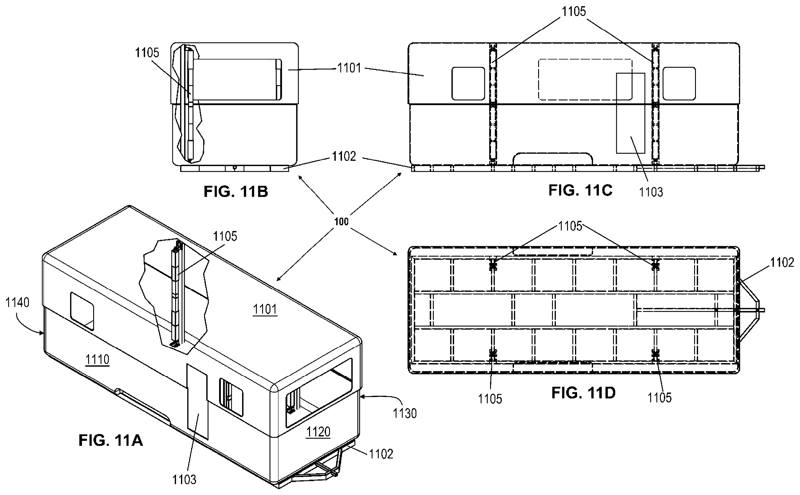 Patent US12611980 Figure 11 – Multi-purpose utility trailer