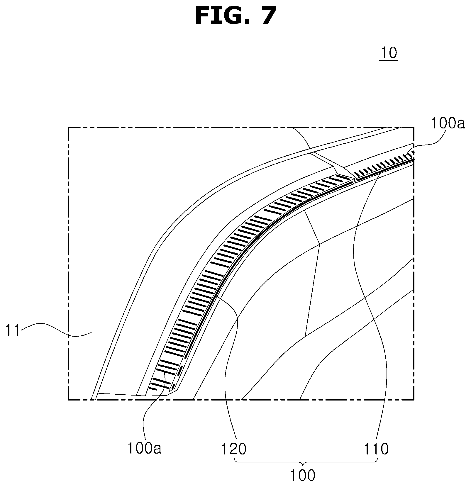 Patent US12611983 Figure 7 – Variable spoiler lighting apparatus for vehicle