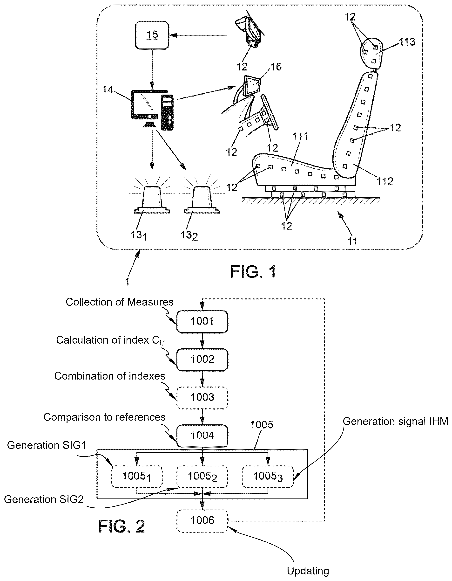 Patent US12611985 — Multi-alert posture assisting system in a vehicle seat — Figure 1