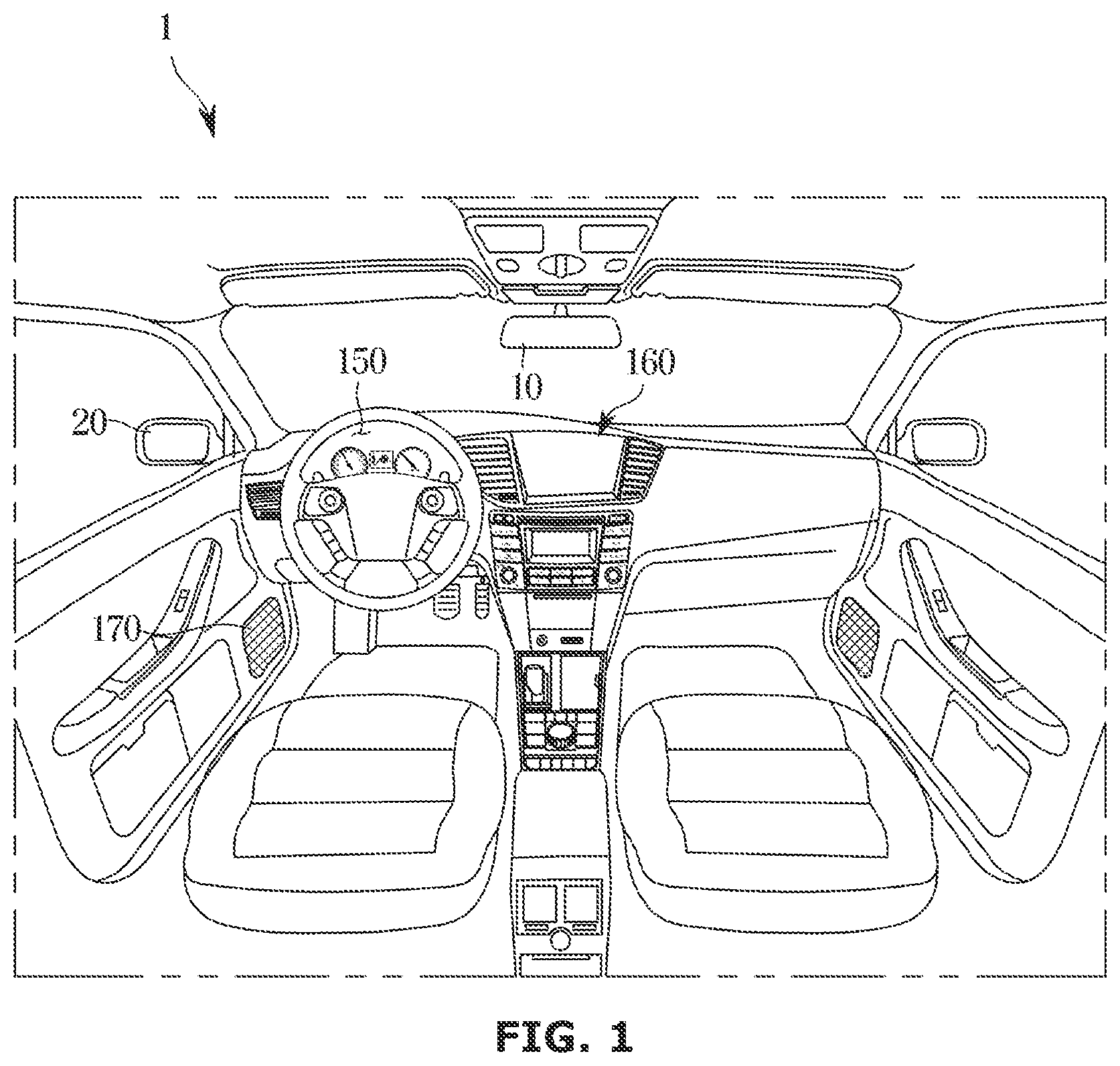 Patent US12611986 Figure 1 – Vehicle and control method of vehicle