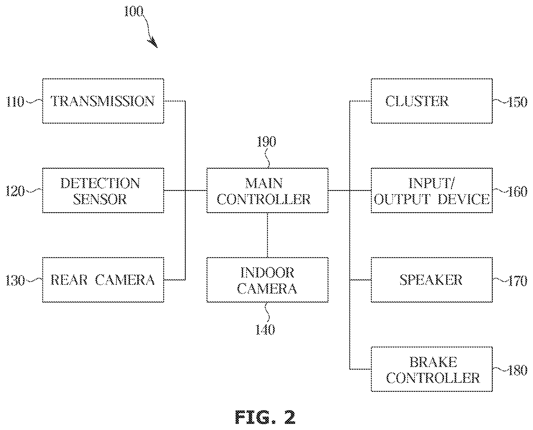 Patent US12611986 Figure 2 – Vehicle and control method of vehicle