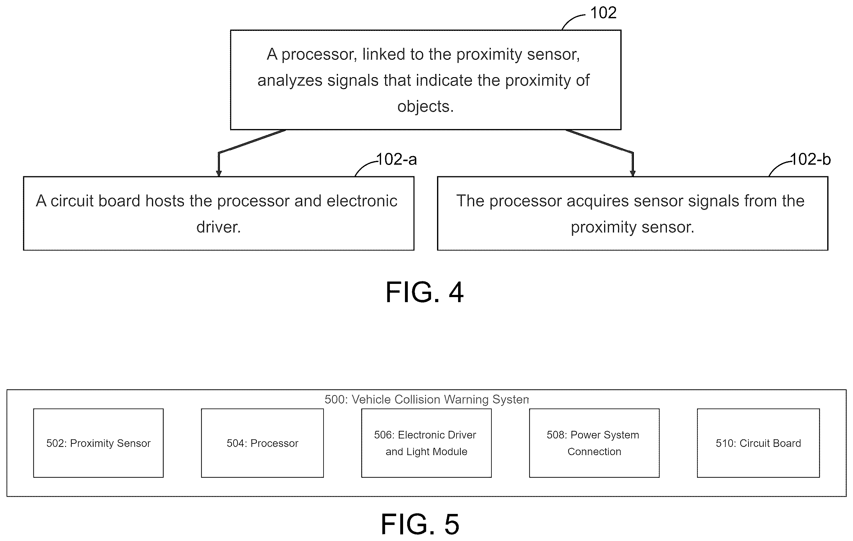 Patent US12611987 Figure 3 – Vehicle collision warning system with proximity sensing and approaching vehicle warning signal generation