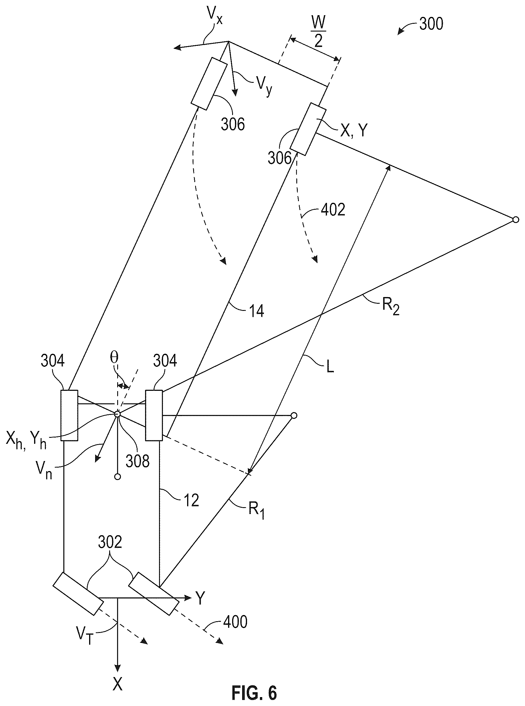 Patent US12611990 Figure 6 – Commercial vehicle camera monitor system with trailer wheel base estimation