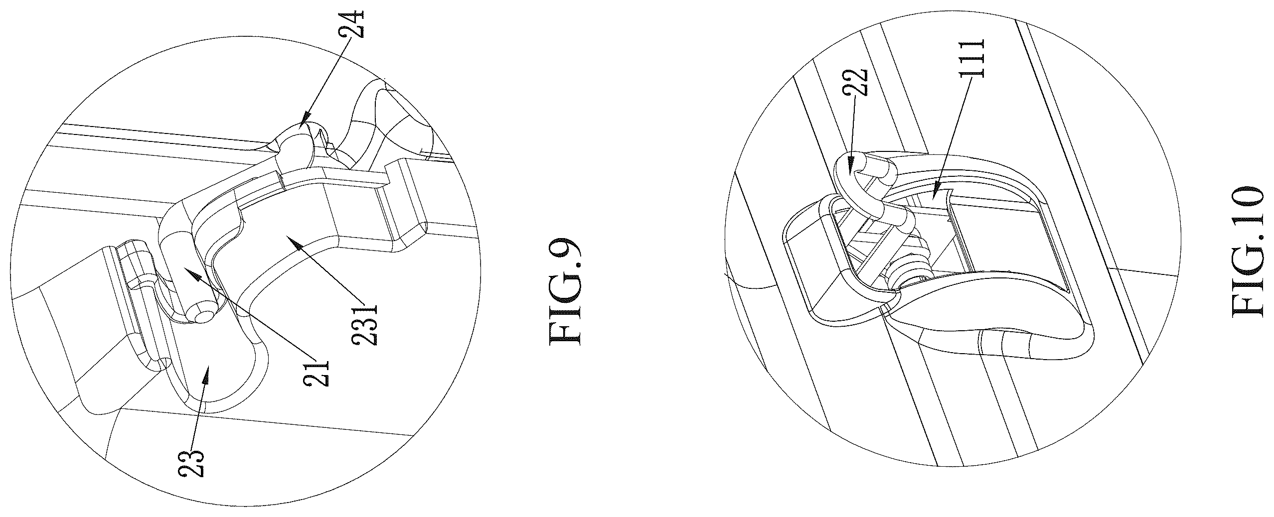 Patent US12611994 Figure 8 – Electric cart and foldable storage basket thereof