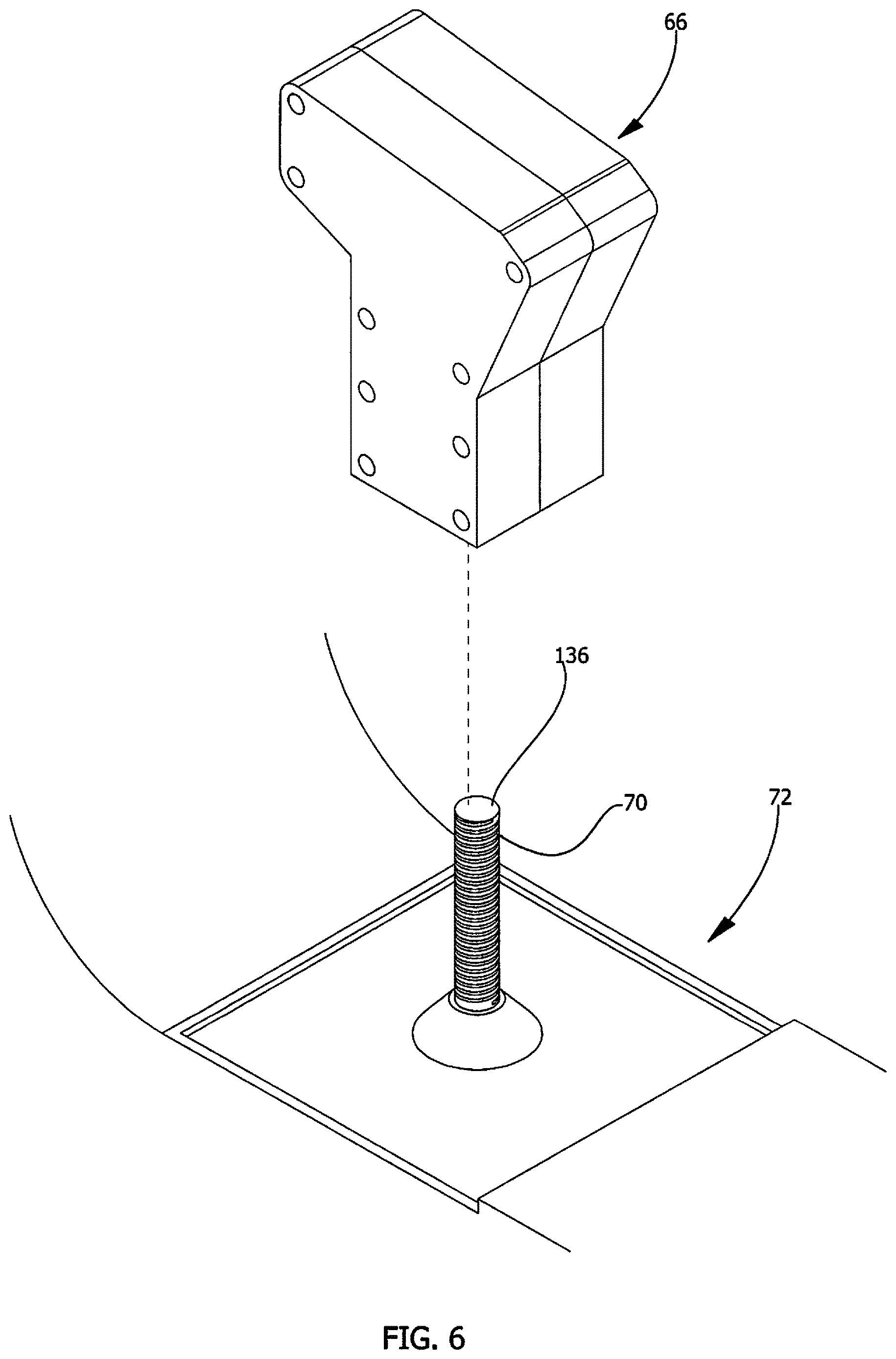 Patent US12611996 Figure 6 – Gearshift smartphone mount device