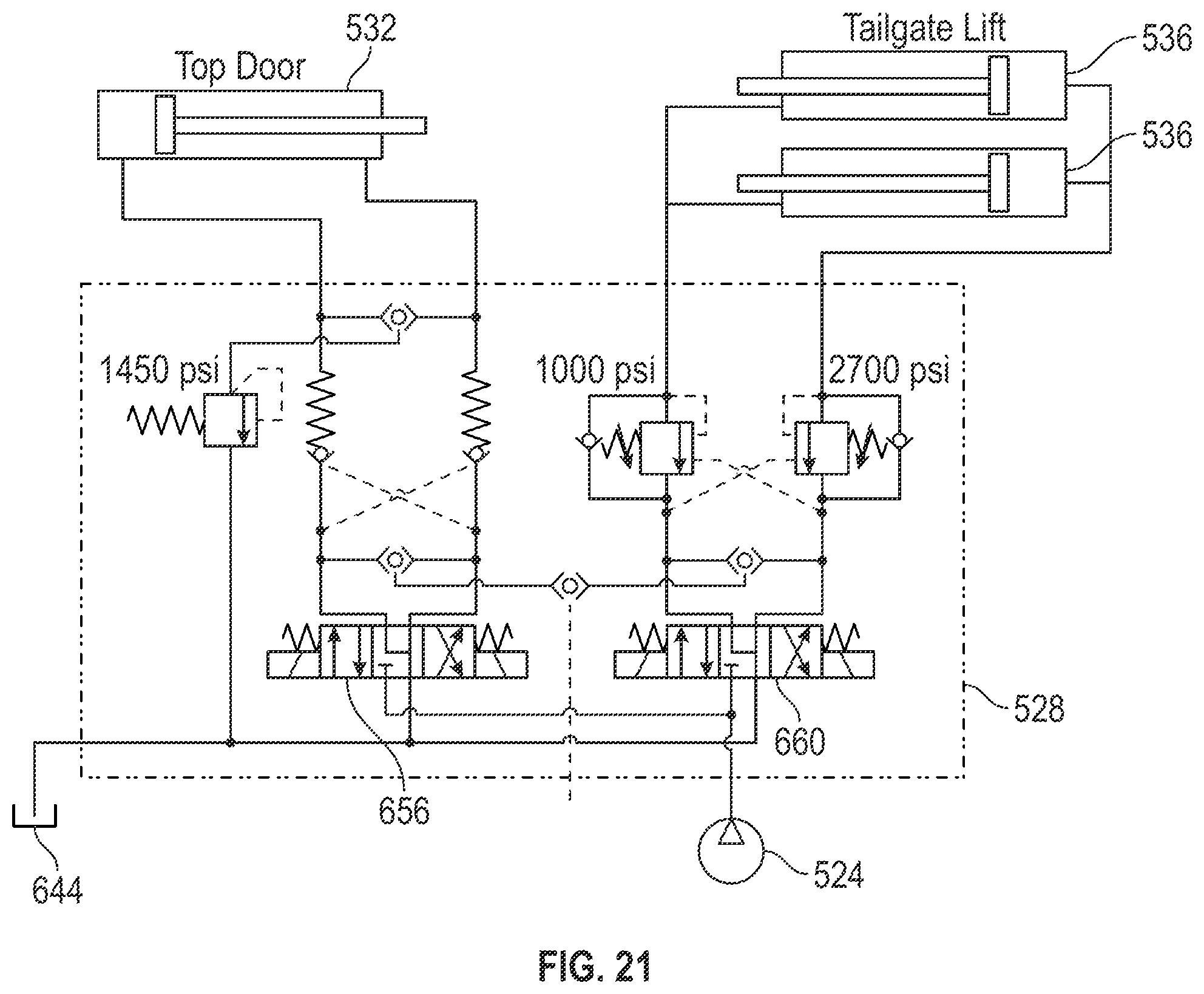 Patent US12612000 Figure 20 – Route planning based control of a refuse vehicle hydraulic system