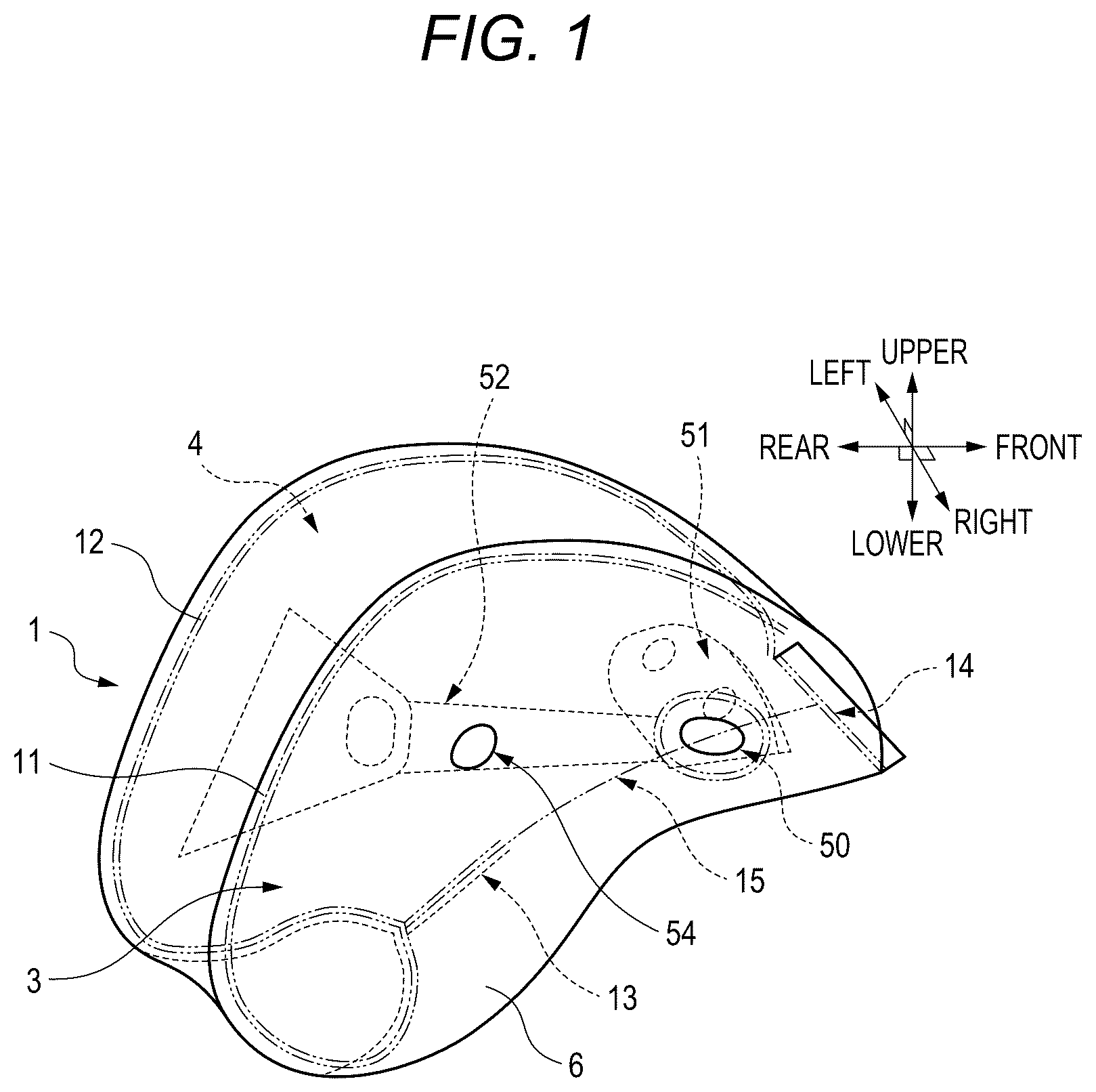 Patent US12612005 Figure 1 – Three-dimensional air bag