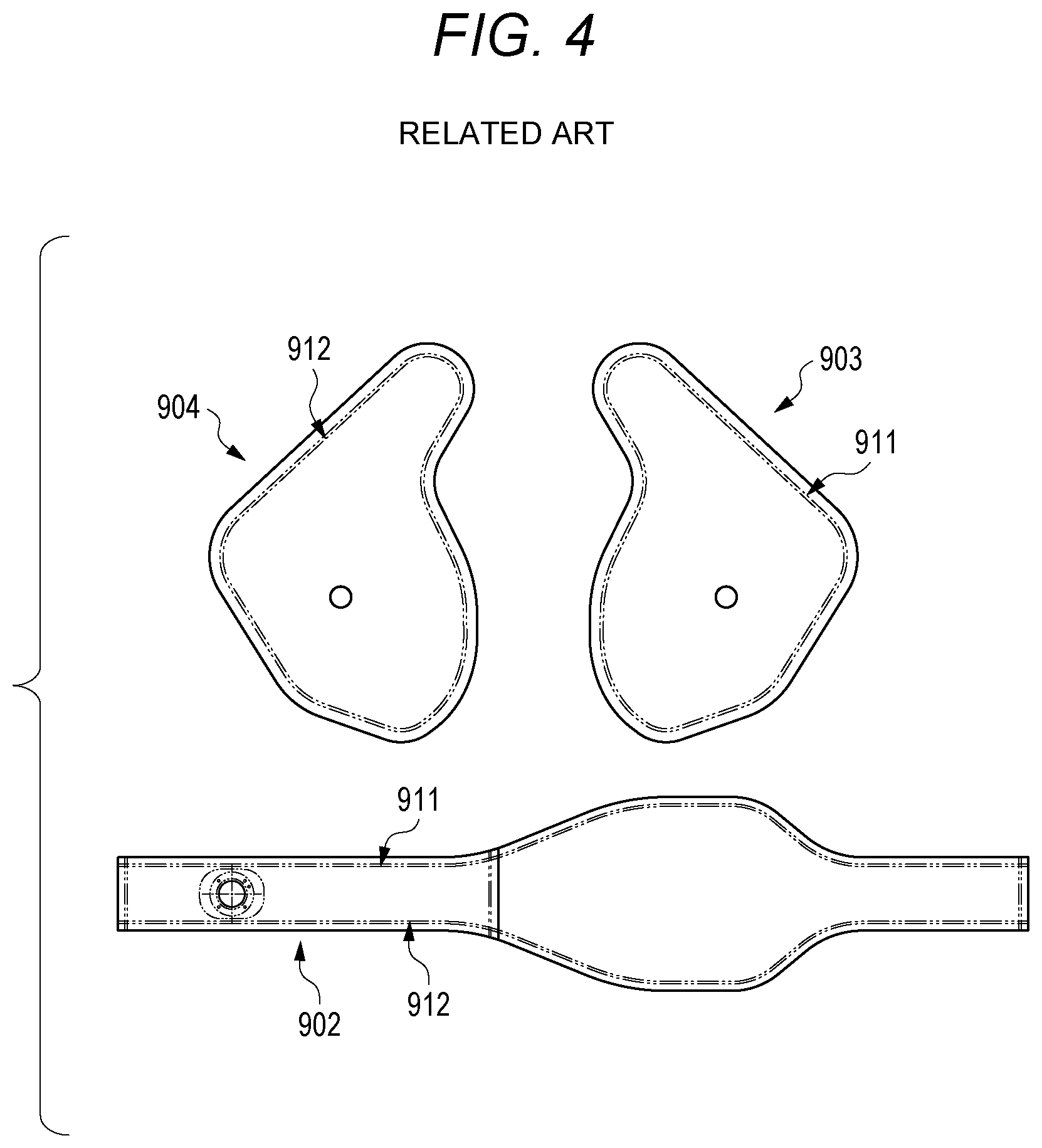 Patent US12612005 Figure 4 – Three-dimensional air bag